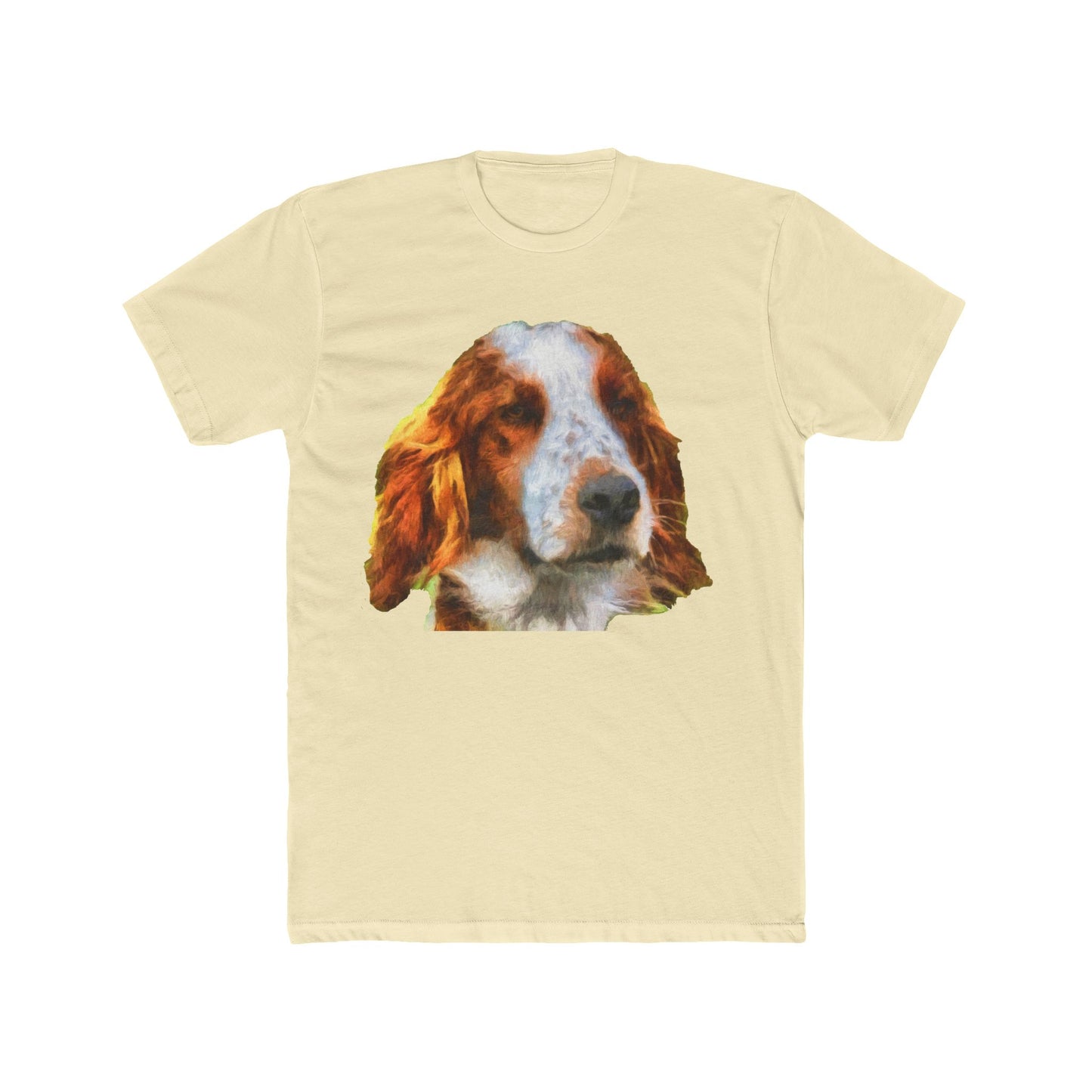 Irish Red & White Setter - Men's Fitted Cotton Crew Tee