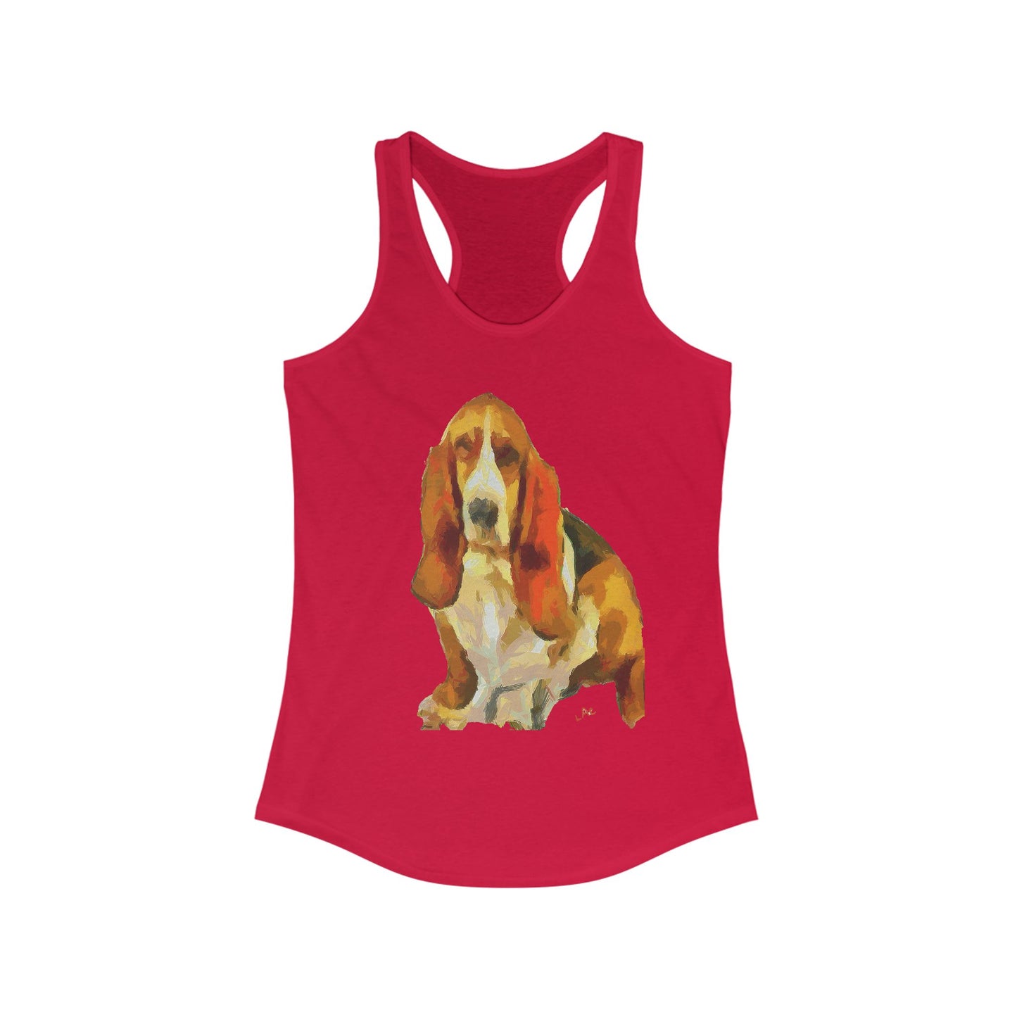 Basset Hound 'Lautrec' Women's Racerback Tank