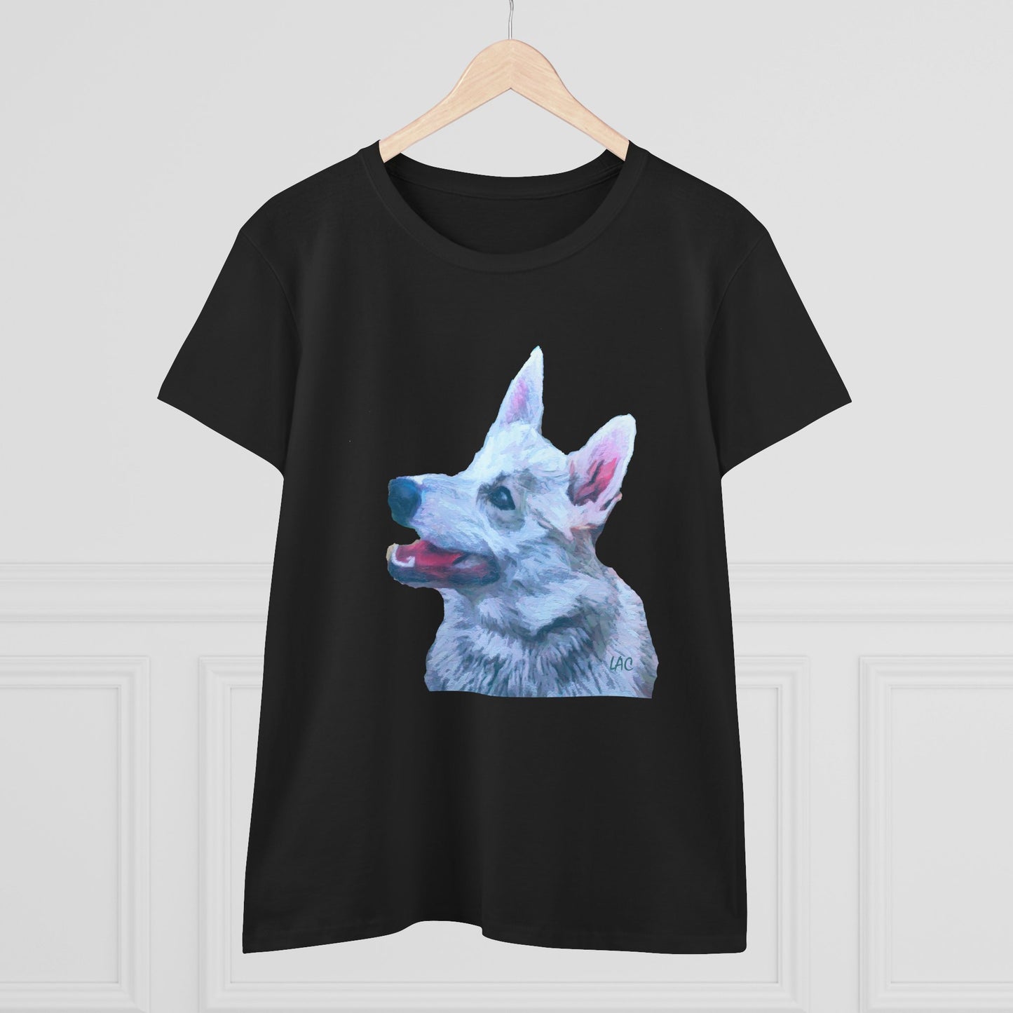 Norwegian Buhund Women's Midweight Cotton Tee