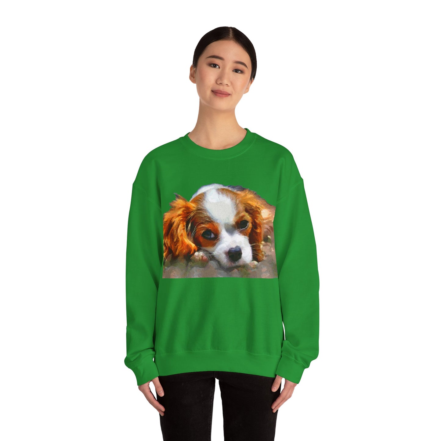 Cavalier King Charles Spaniel Puppy Crewneck Sweatshirt
