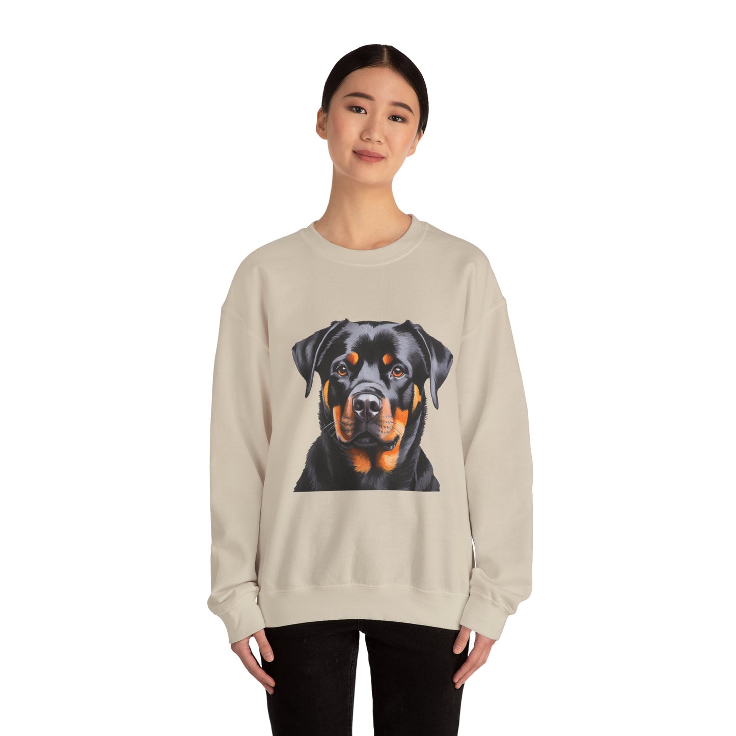 Rottweiler 'Bruno' Unisex 50/50 Crewneck Sweatshirt