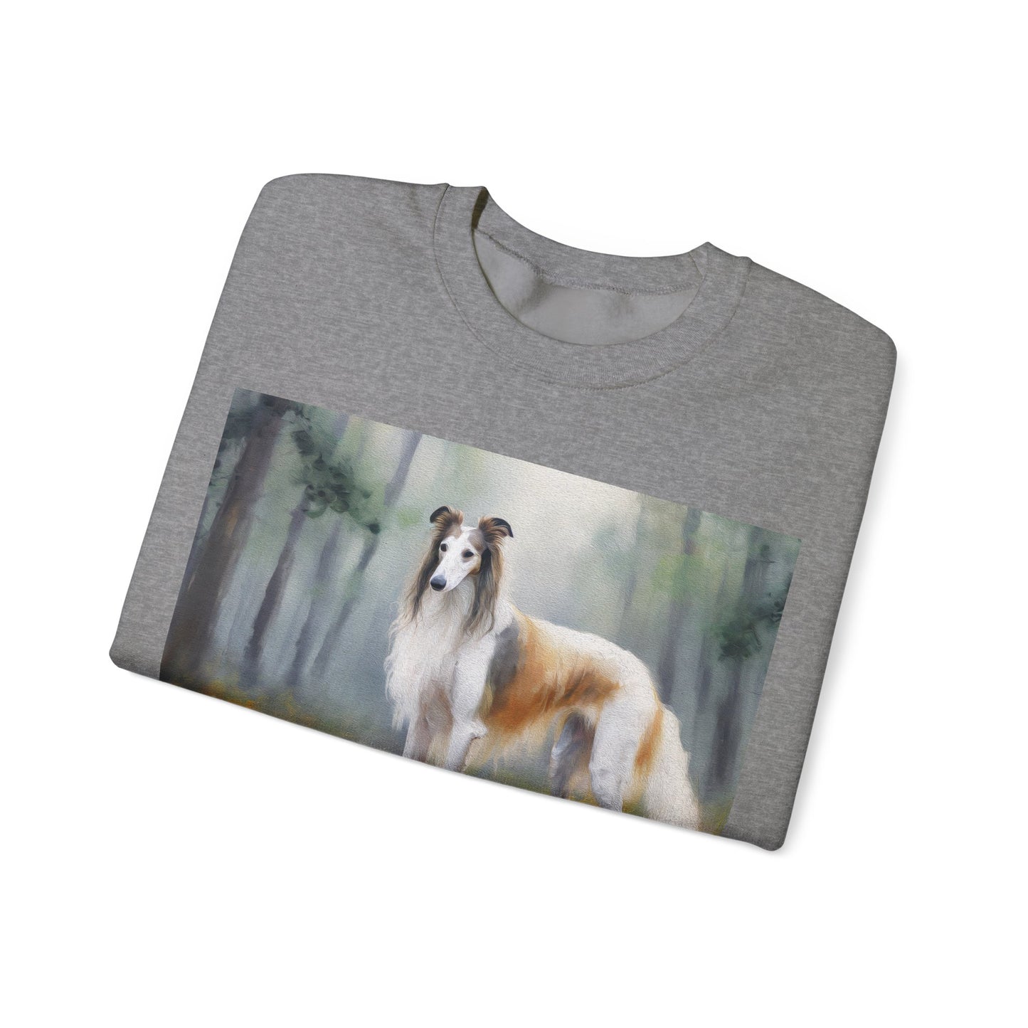 Borzoi 'Russian Wolfhound' Unisex 50/50 Crewneck Sweatshirt