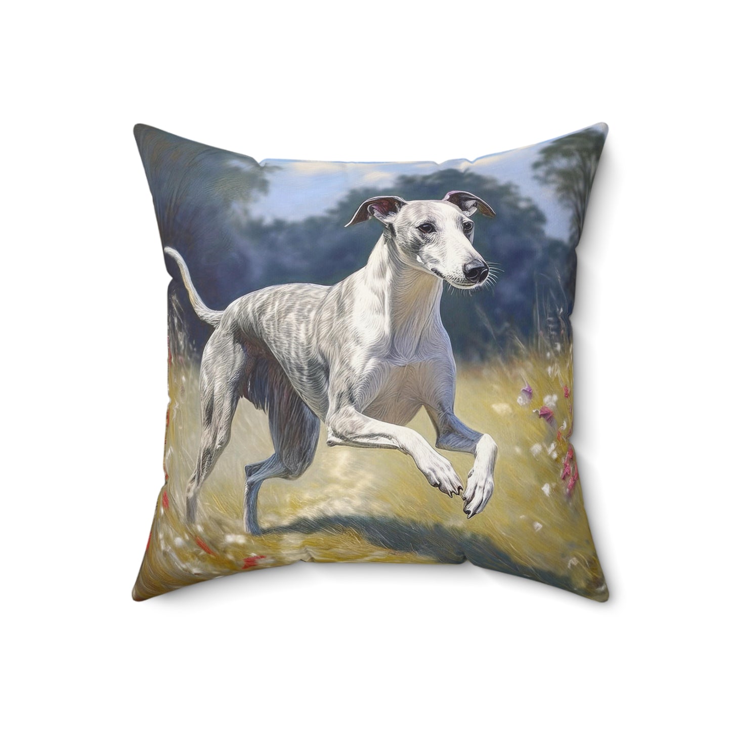 Whippet -- Spun Polyester Throw Pillow