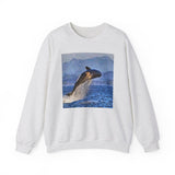 Whale 'Leviathan' Unisex 50/50 Crewneck Sweatshirt
