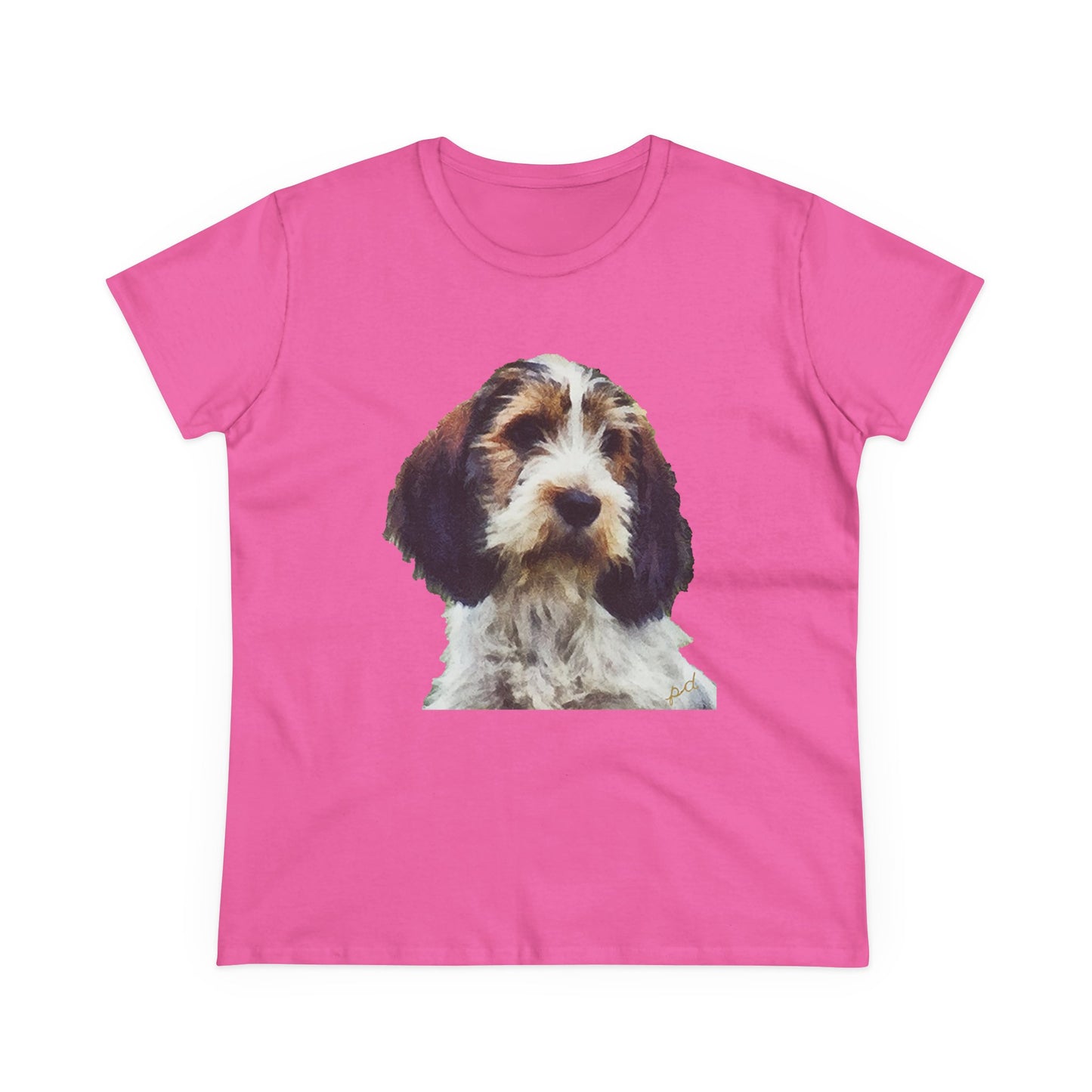 Petit Basset Griffon Vendeen Women's Midweight Cotton Tee