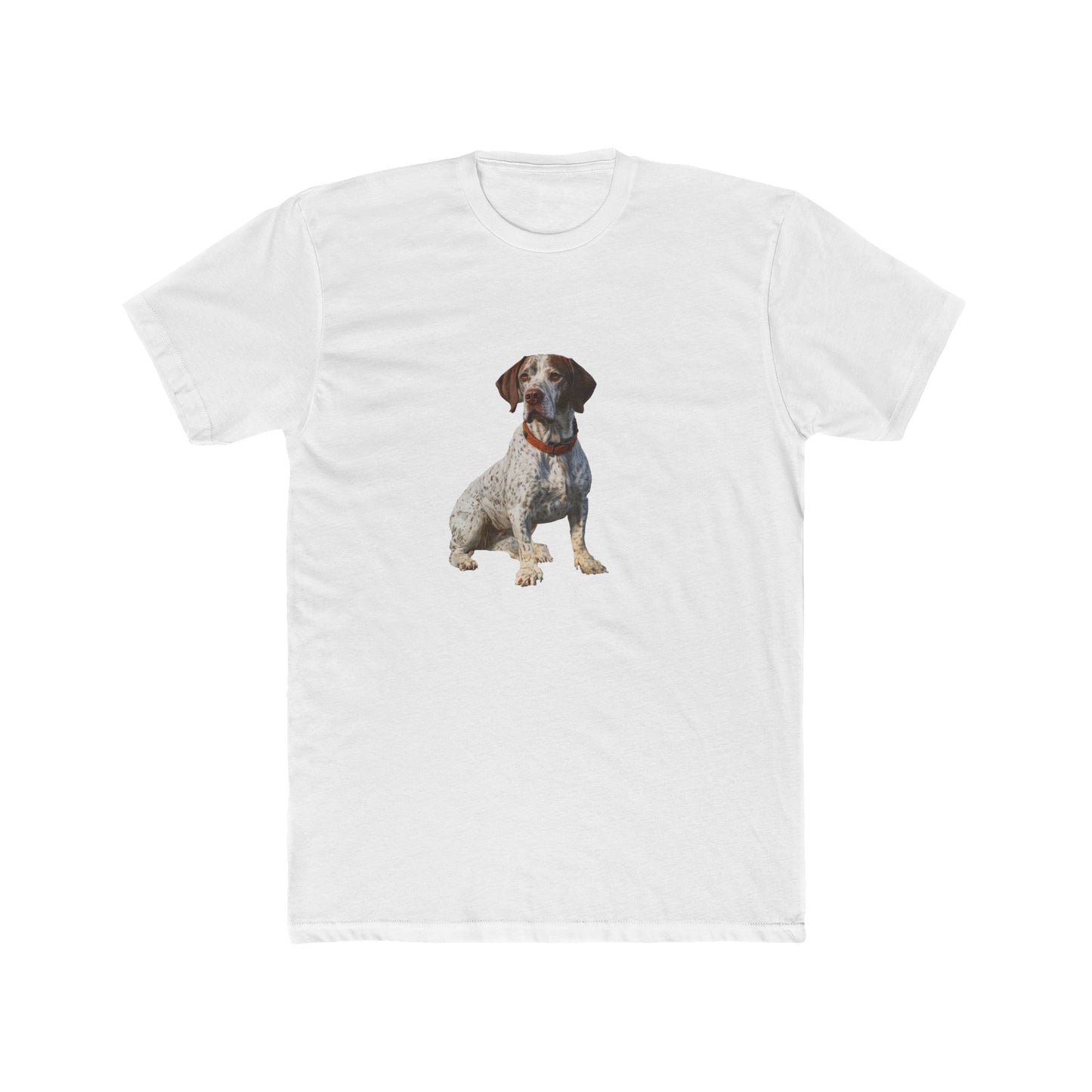 Braque du Bourbonnais - Men's Fitted Cotton Crew Tee