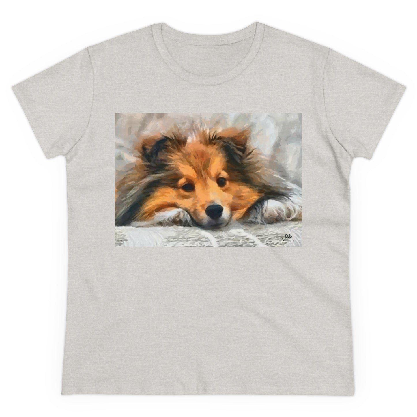 Sheltie 'Shetland Sheepdog' Women's Midweight Cotton Tee