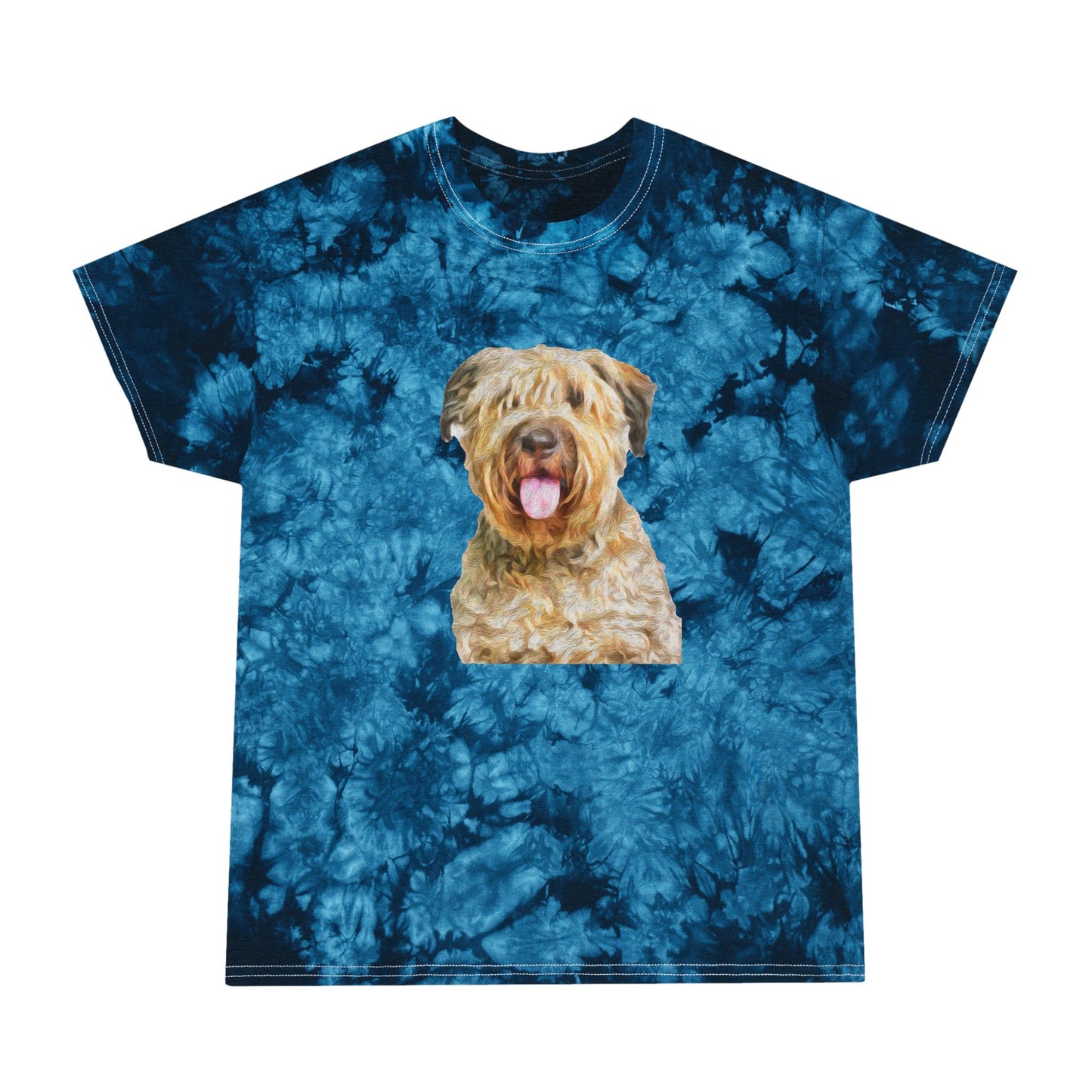 Bouvier des Flandres Unisex Cotton Tie-Dye Tee, Crystal