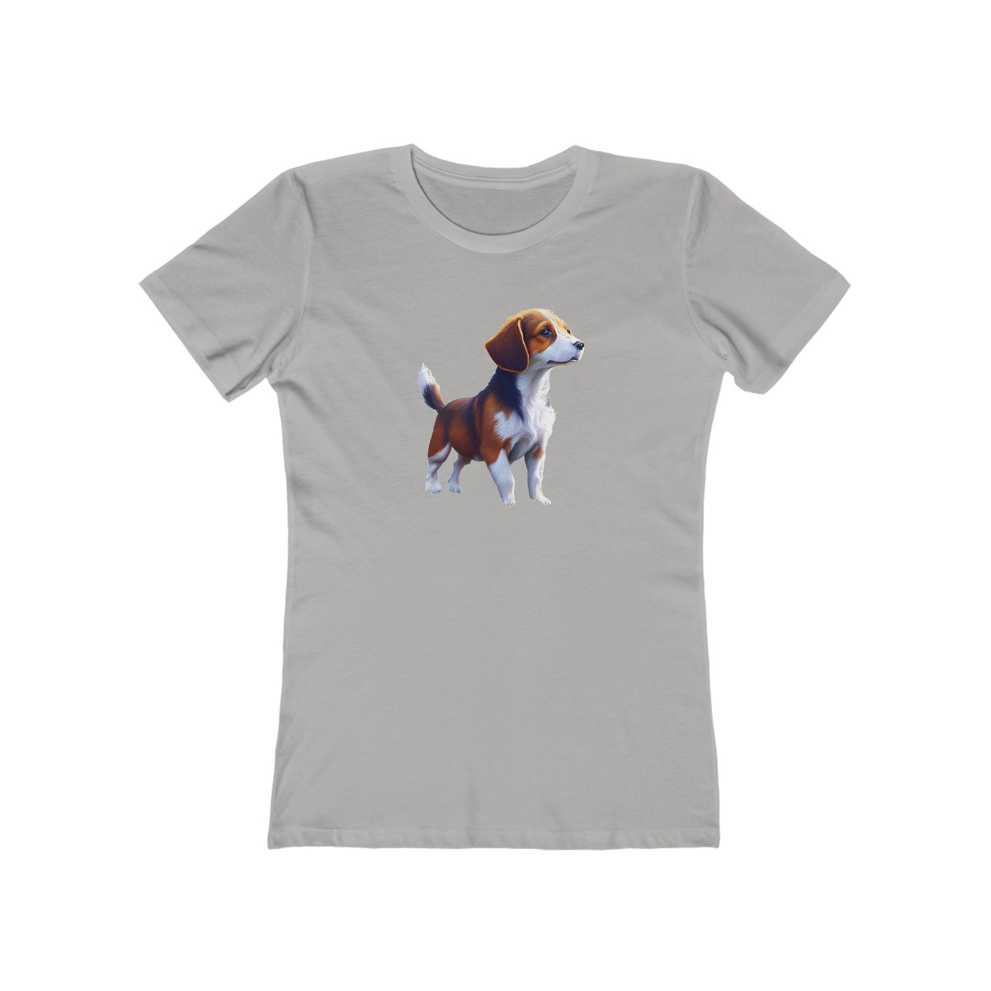 Drever Puppy Women's Slim Fit Ringspun Cotton Tee