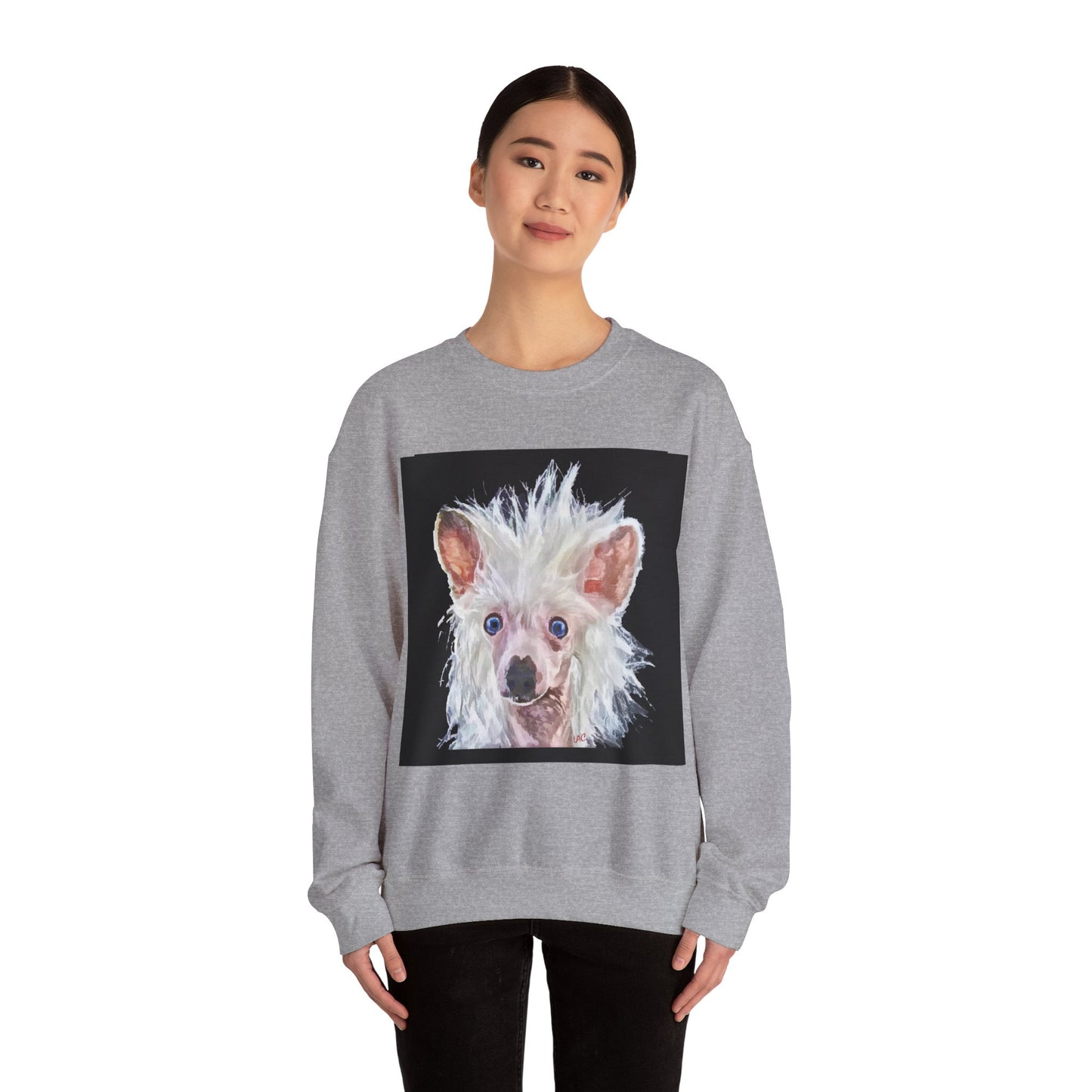 Chinese Crested Unisex 50/50 Crewneck Sweatshirt