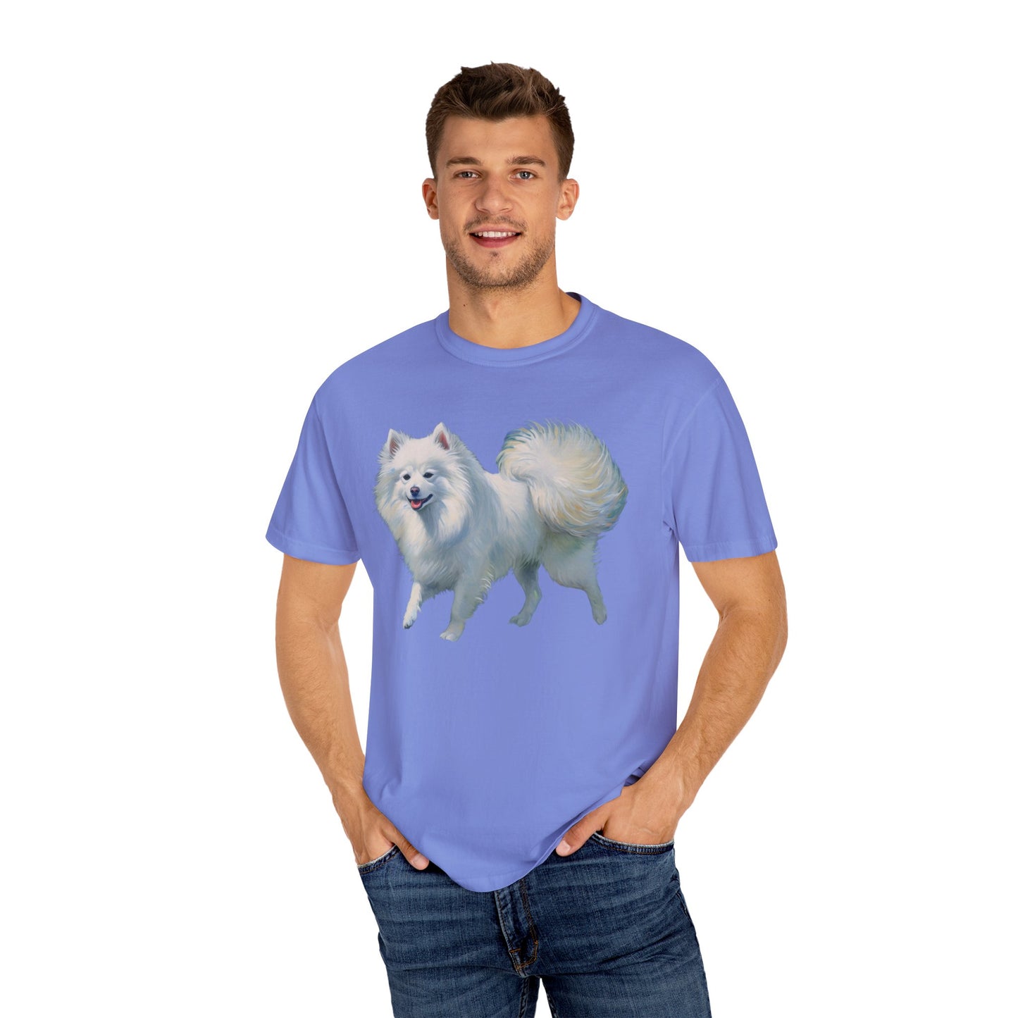 Japanese Spitz - Unisex Relaxed Garment-Dyed T-shirt