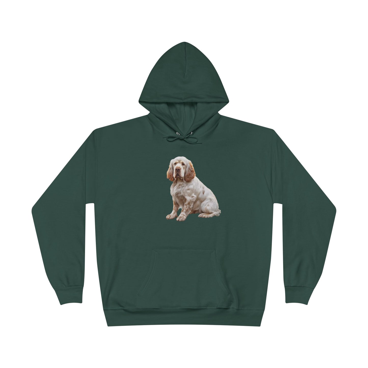 Clumber Spaniel Unisex Fleece Lined Pullover Hoodie Sweatshirt