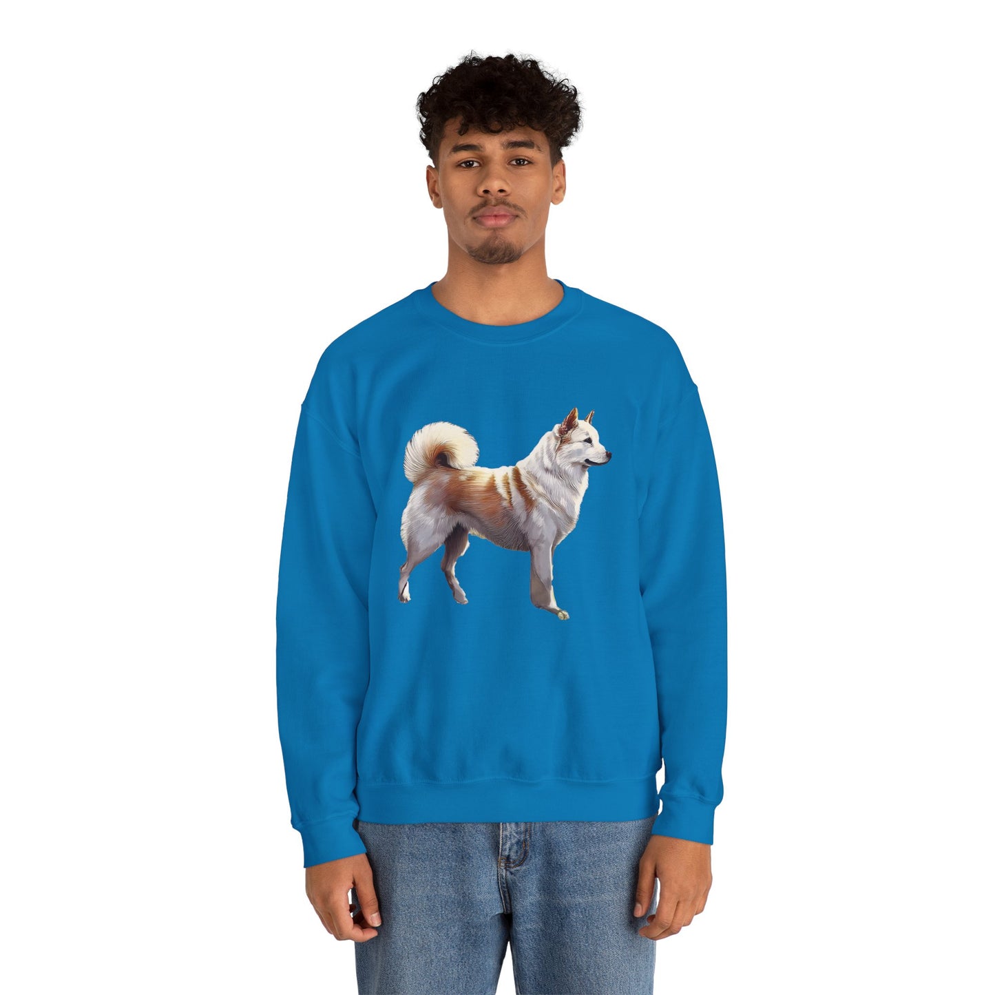 Kishu Ken Unisex 50/50 Crewneck Sweatshirt