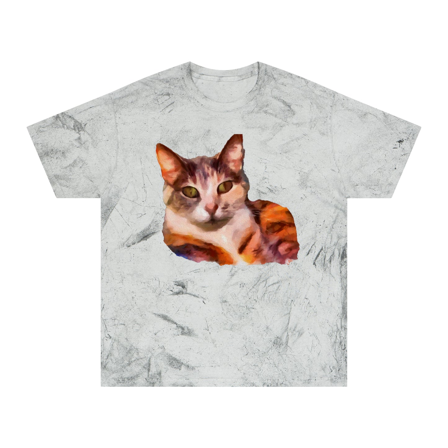 Orange Cat 'Smidget' Unisex Cotton Color Blast T-Shirt