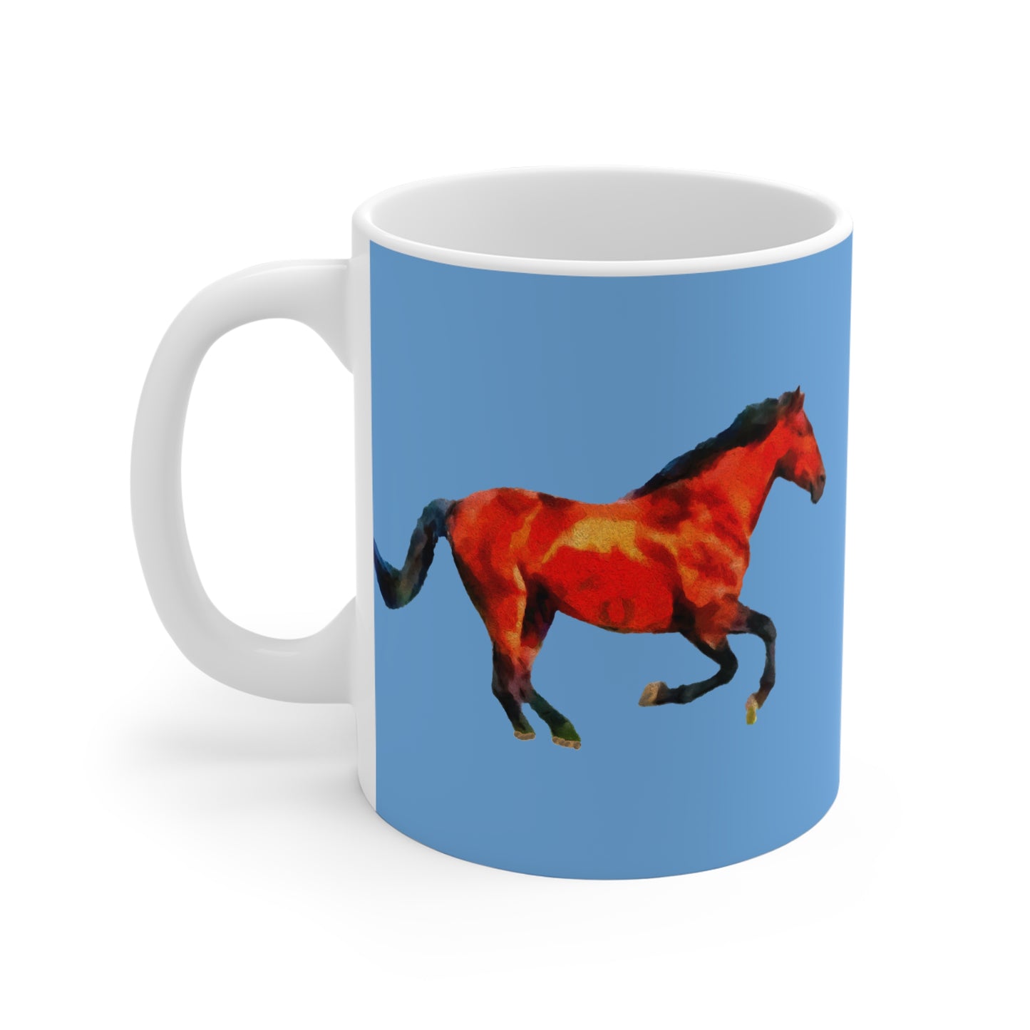Horse 'Old Red' Ceramic Mug 11oz
