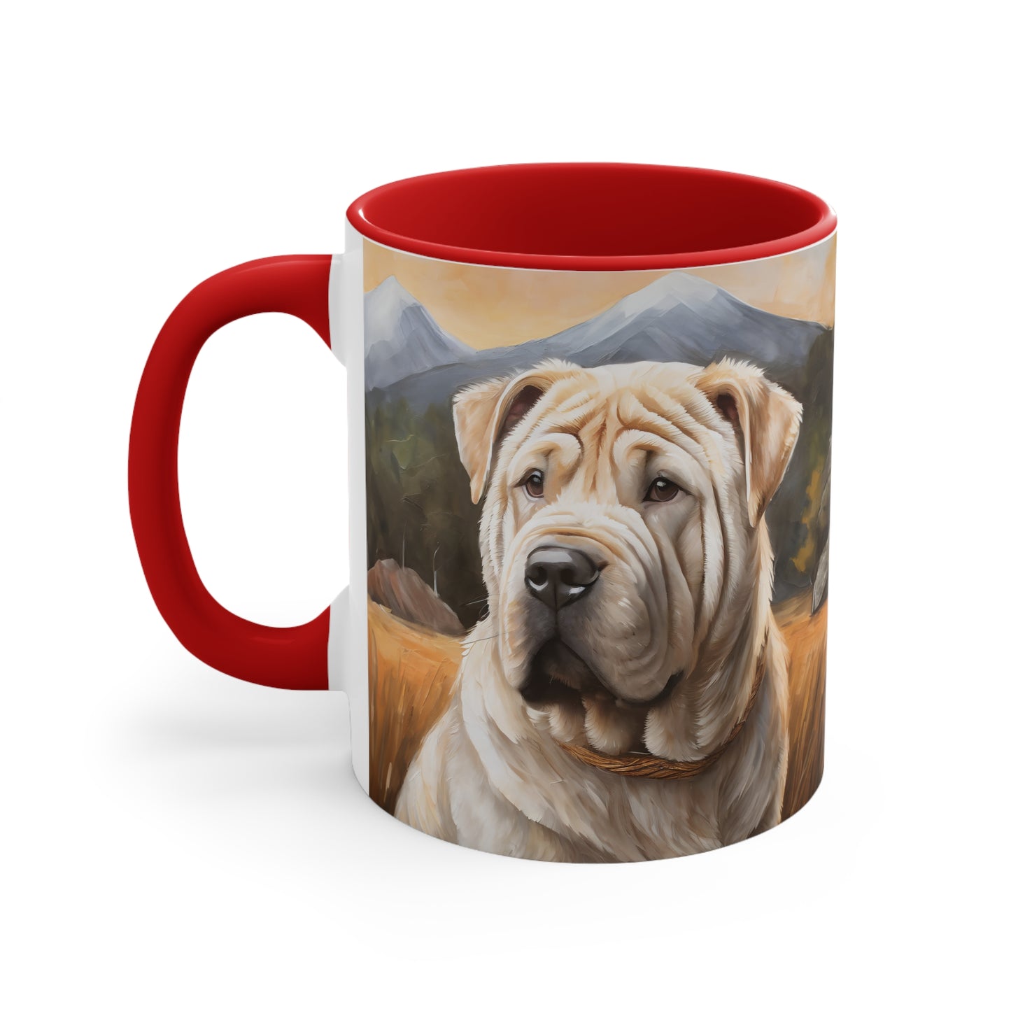 Elegant Chinese Shar-Pei 11oz Ceramic Accent Mug