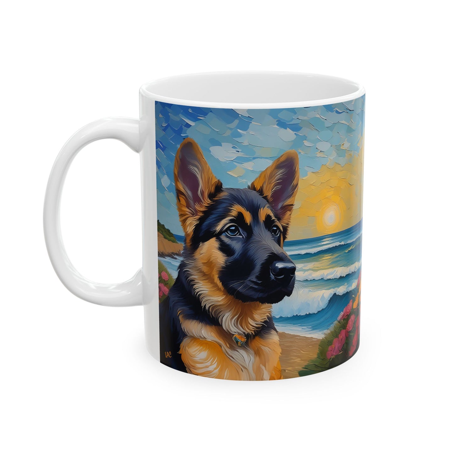 German Shepherd Ceramic Mug: Sip in Style