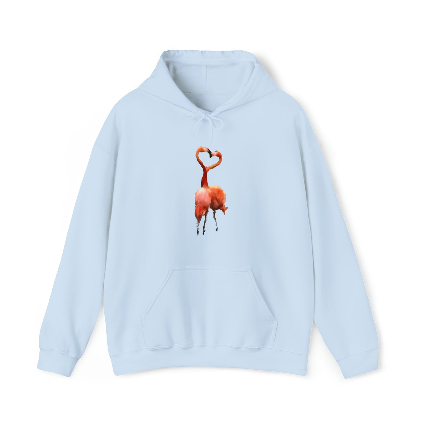 Flamingos 'Love Birds' Unisex 50/50 Hoodie