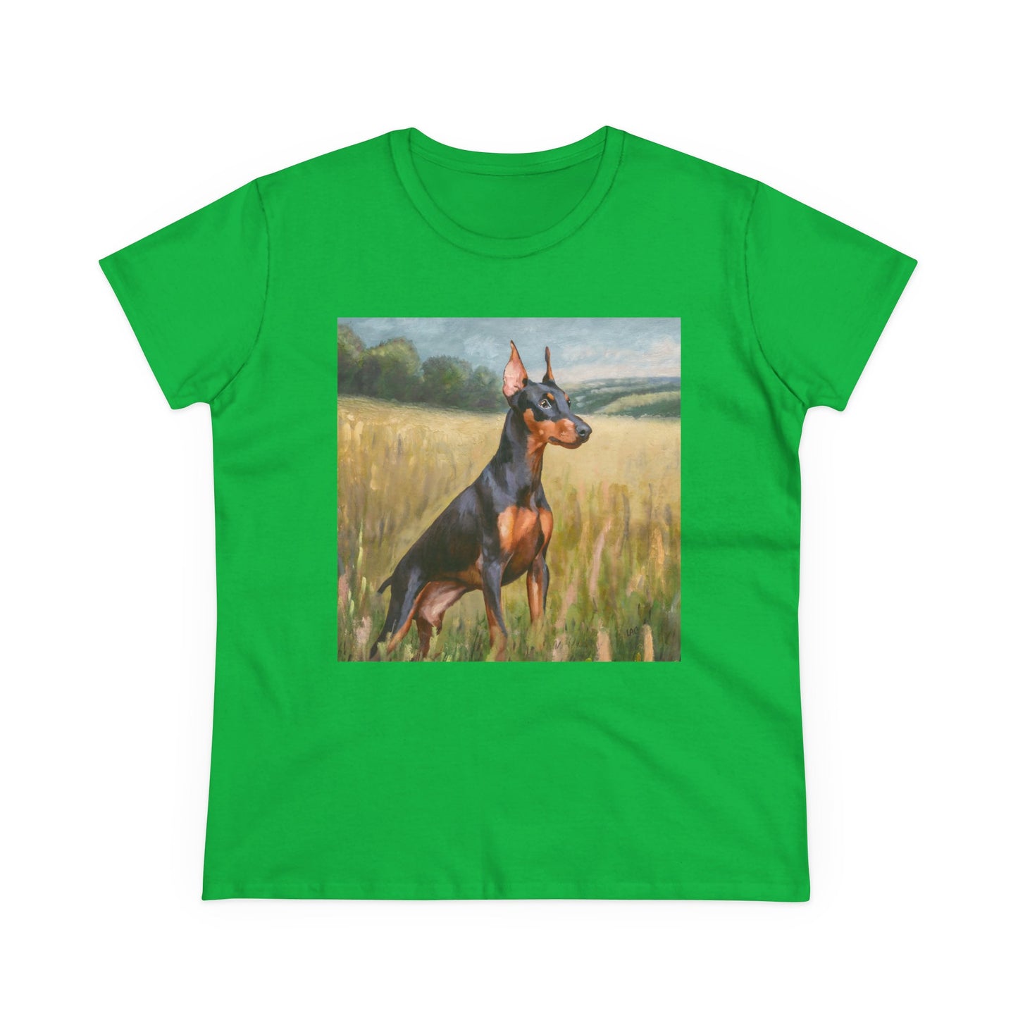 German Pinscher Women's Midweight Cotton Tee