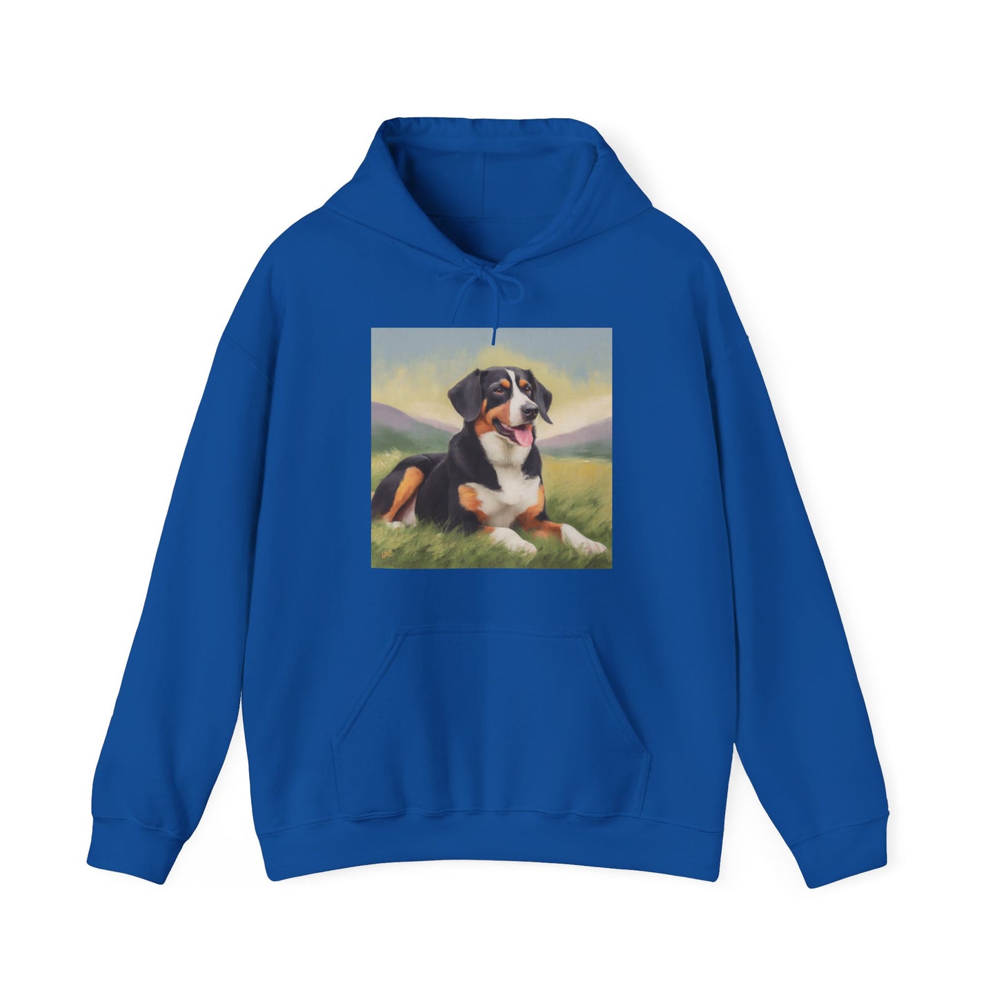 Entlebucher Mountain Dog 50/50 Hooded Sweatshirt