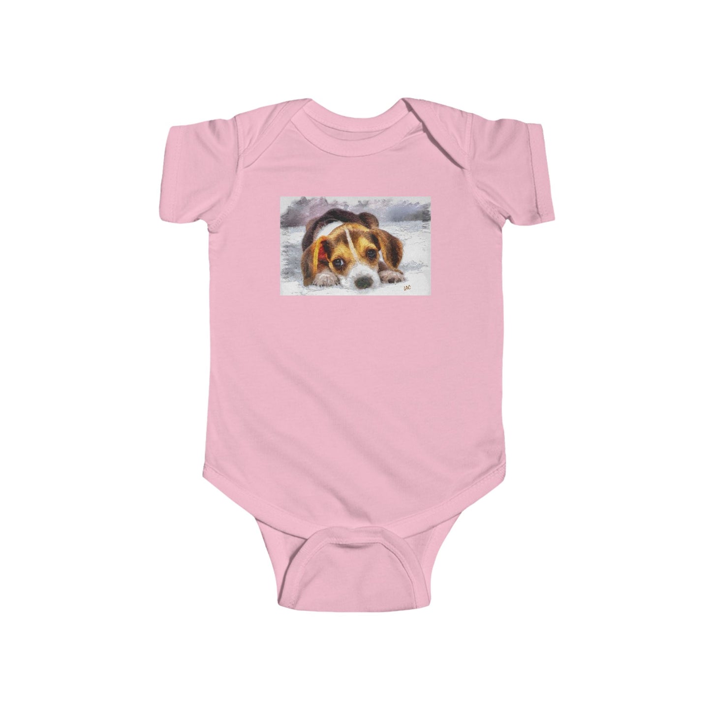 Beagle '#1' Infant Fine Jersey Bodysuit