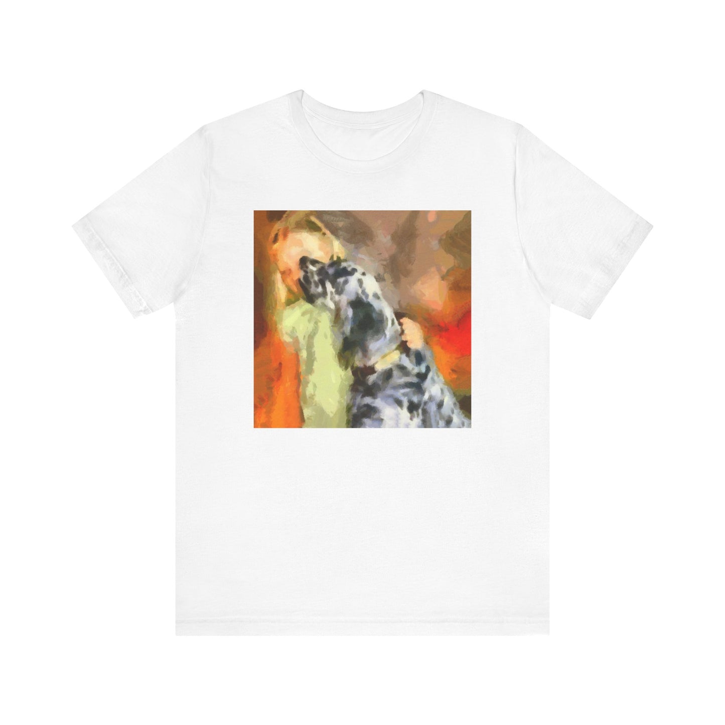 English Setter & Child - Unisex Jersey Short Sleeve Tee