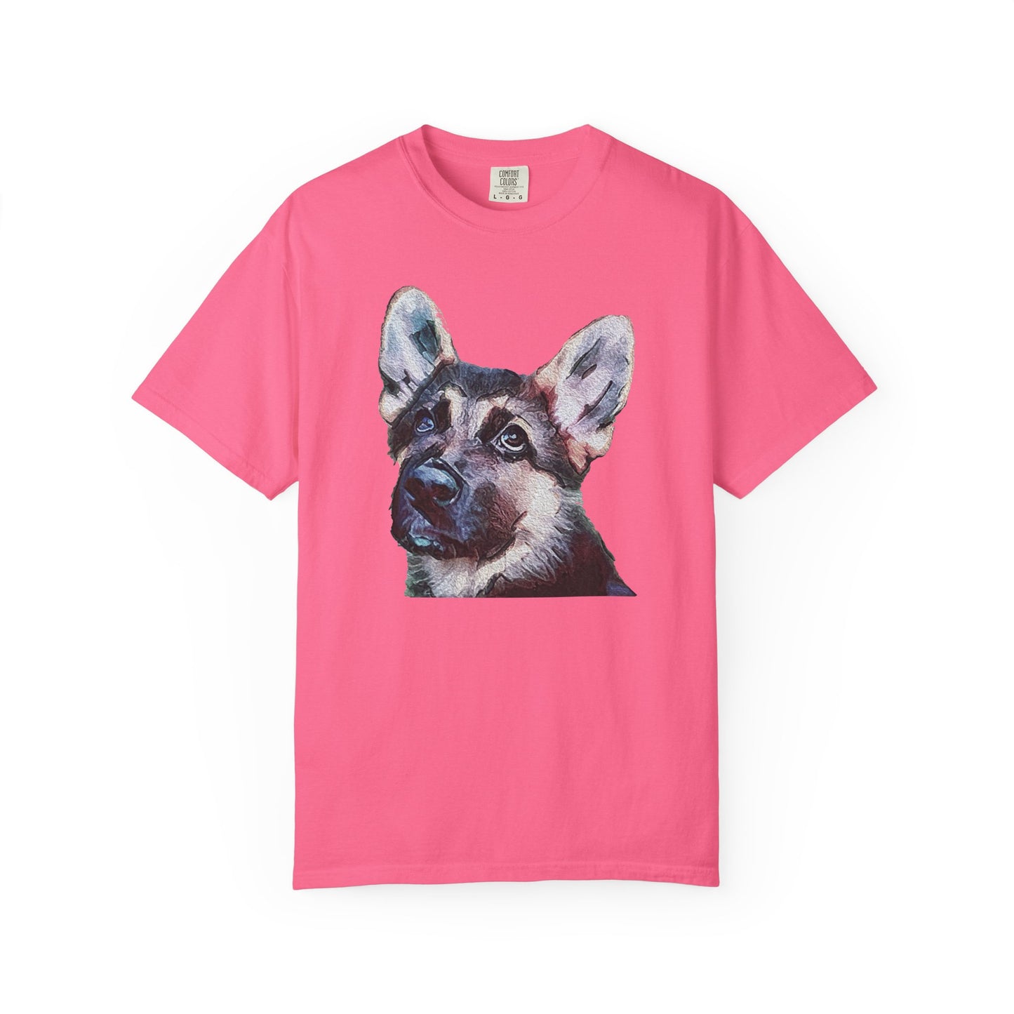 German Shepherd 'Sly' Unisex Relaxed Fit Garment-Dyed T-shirt