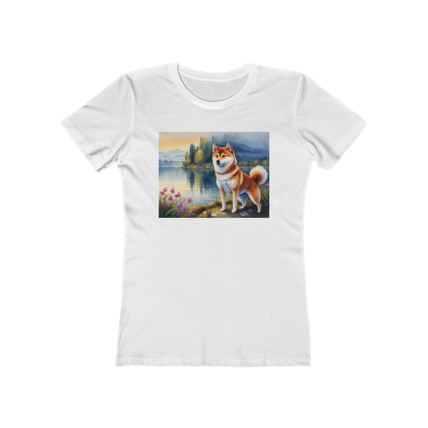 Shiba Inu Women's Slim Fitted Ringspun Cotton Tee