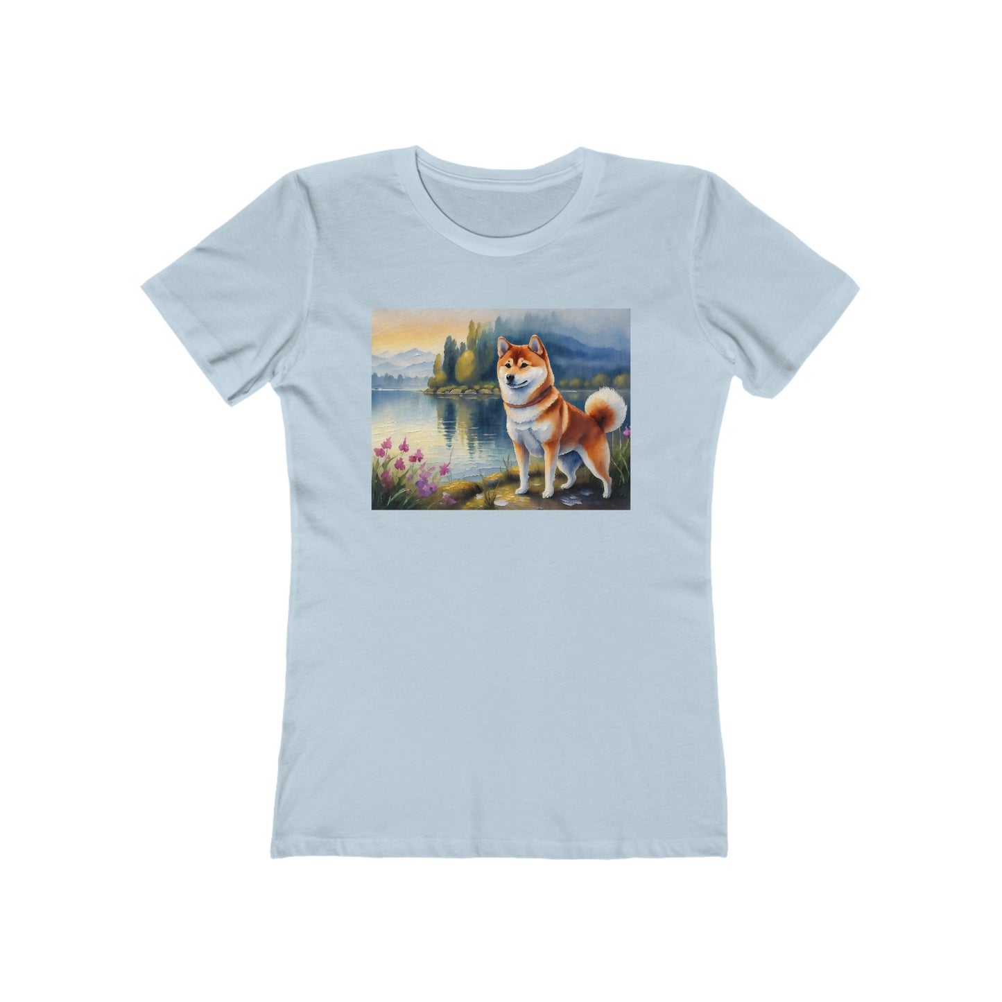 Shiba Inu Women's Slim Fitted Ringspun Cotton Tee