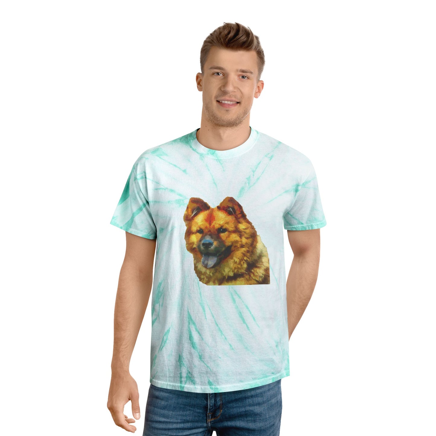 Chow Chow Unisex Tie-Dye Tee, Cyclone