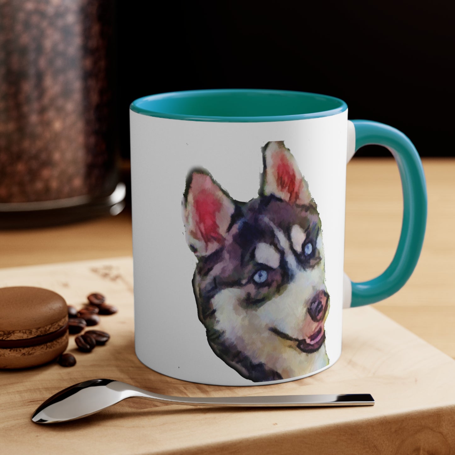 Siberian Husky 'Iditarod' Accent Coffee Mug, 11oz