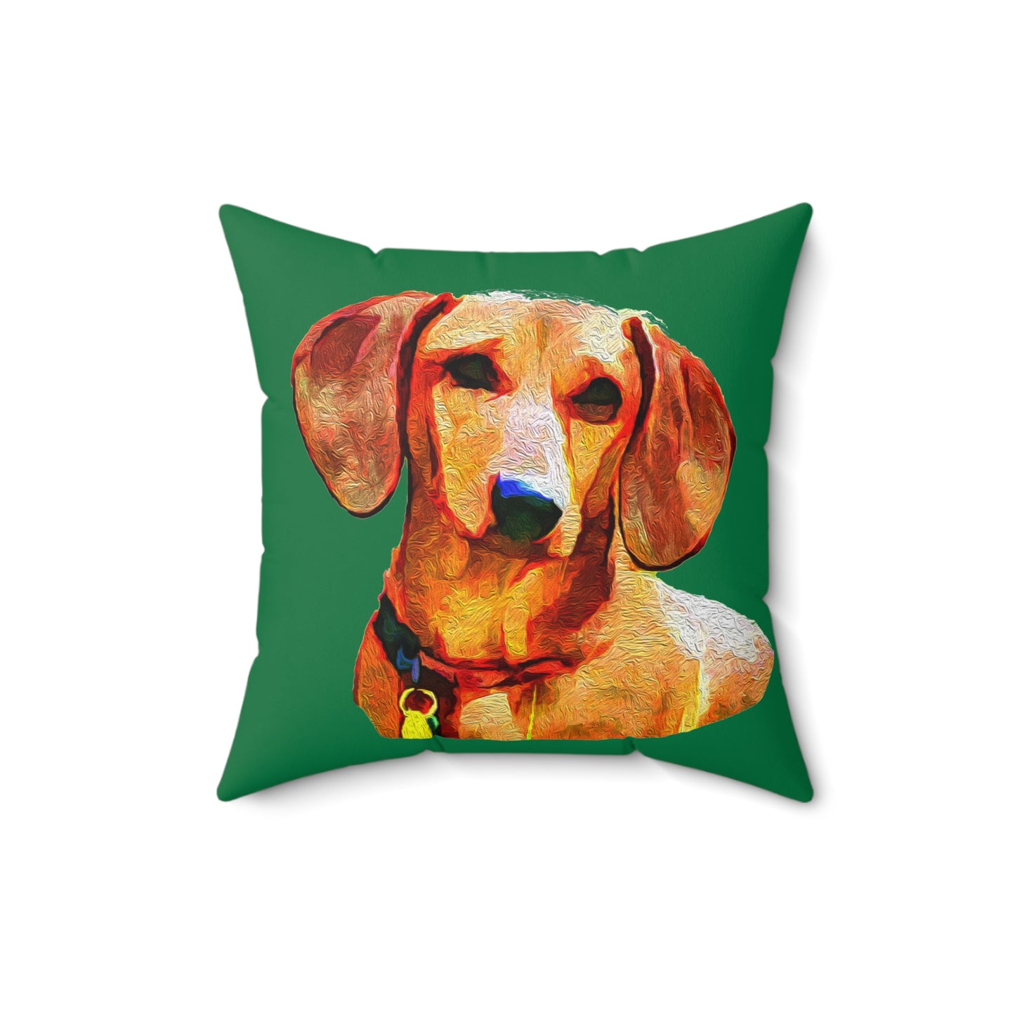 Dachshund 'Daisy' Spun Polyester Throw Pillow