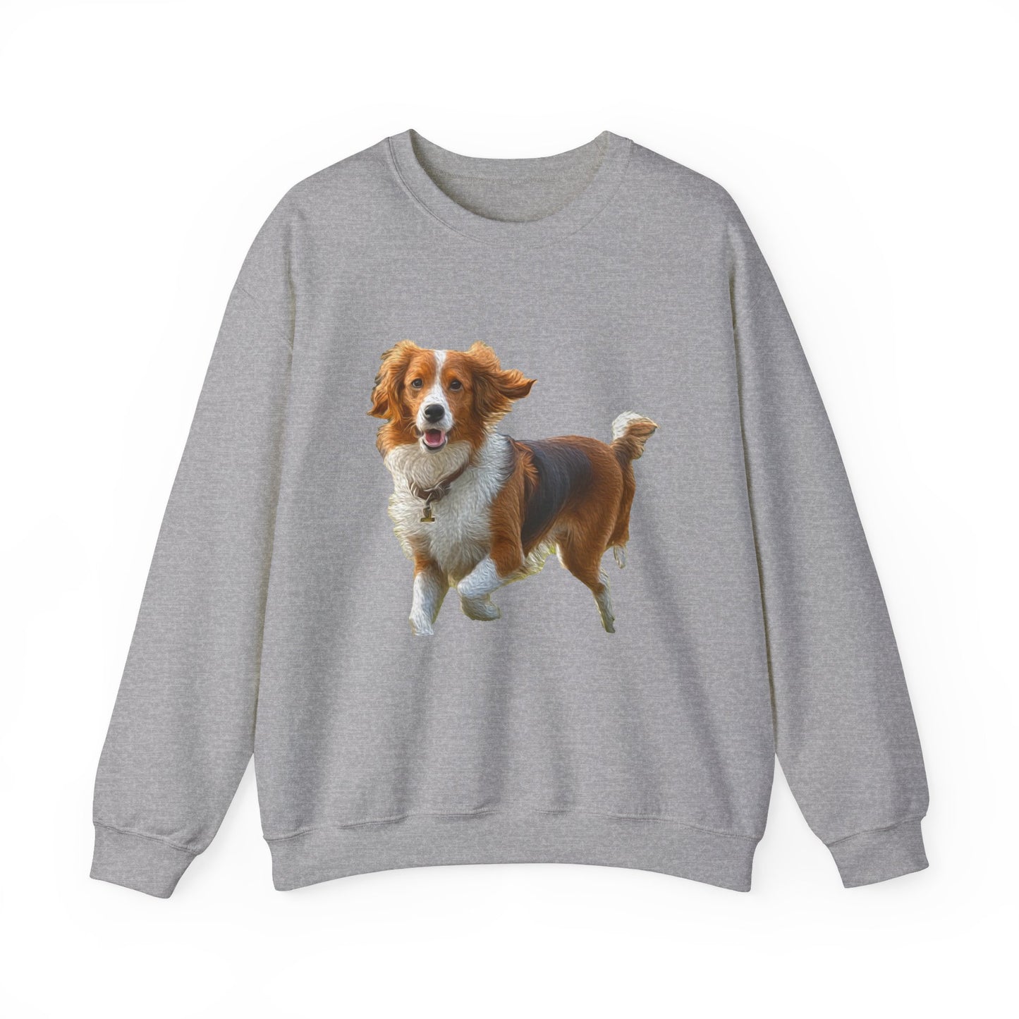 Nederlandse Kooikerhondje Unisex 50/50 Crewneck Sweatshirt