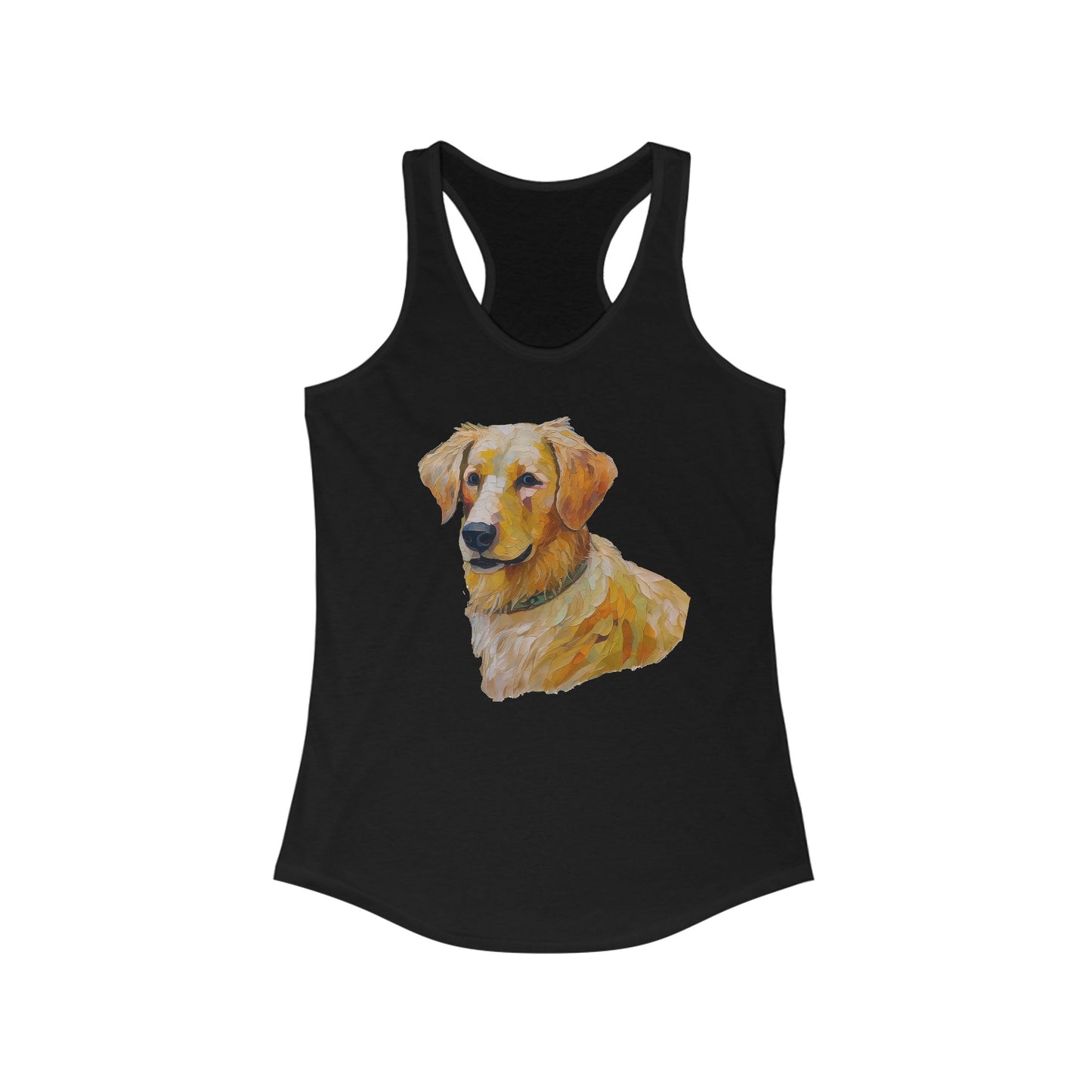 Golden Retriever Puppy Women's Slim Fit Racerback Tank