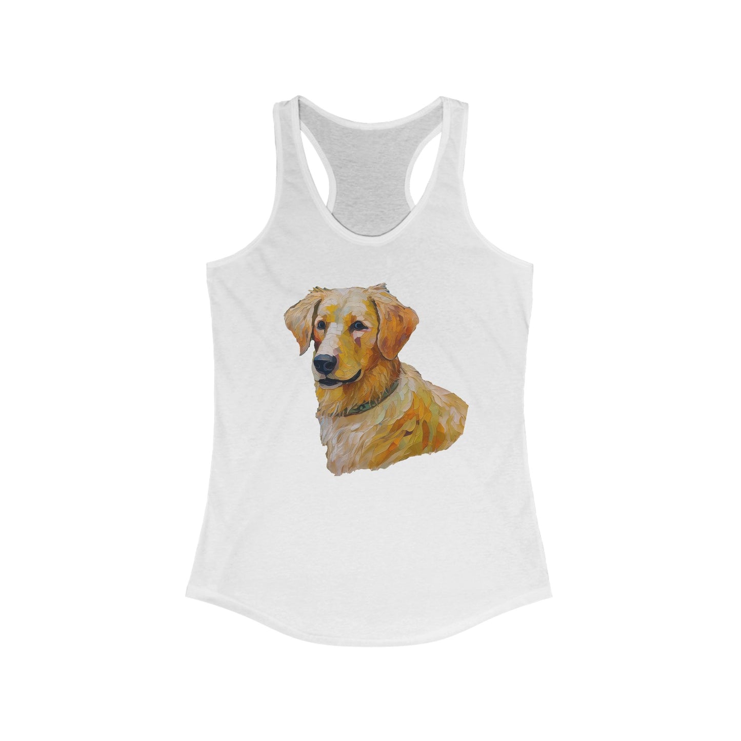 Golden Retriever Puppy Women's Slim Fit Racerback Tank