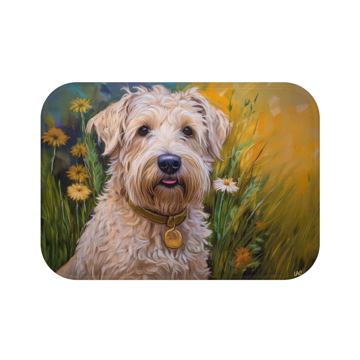 Soft Coated Wheaten Terrier Bathroom Rug Mat