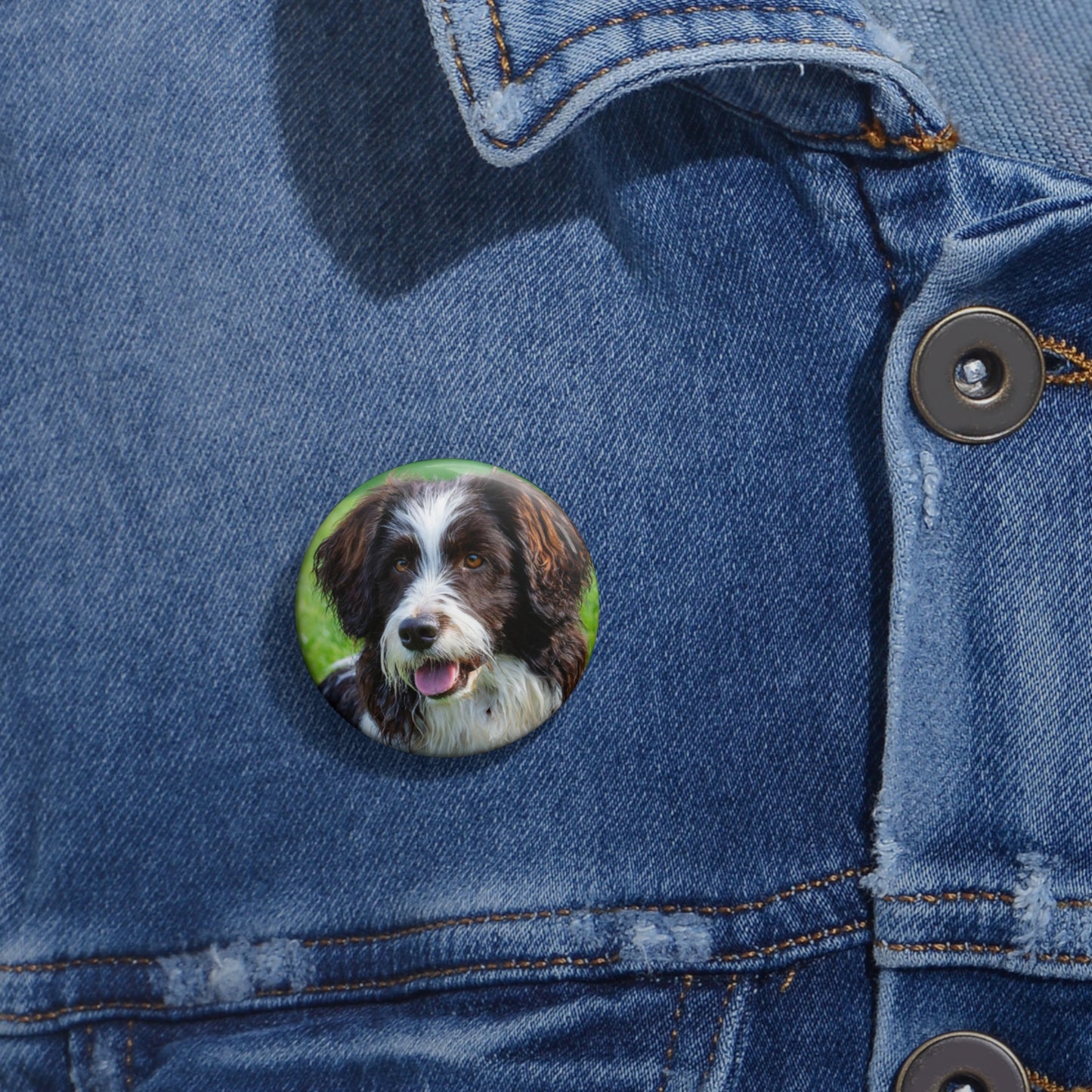 Curly-Coated Retriever Meal Pinback Button