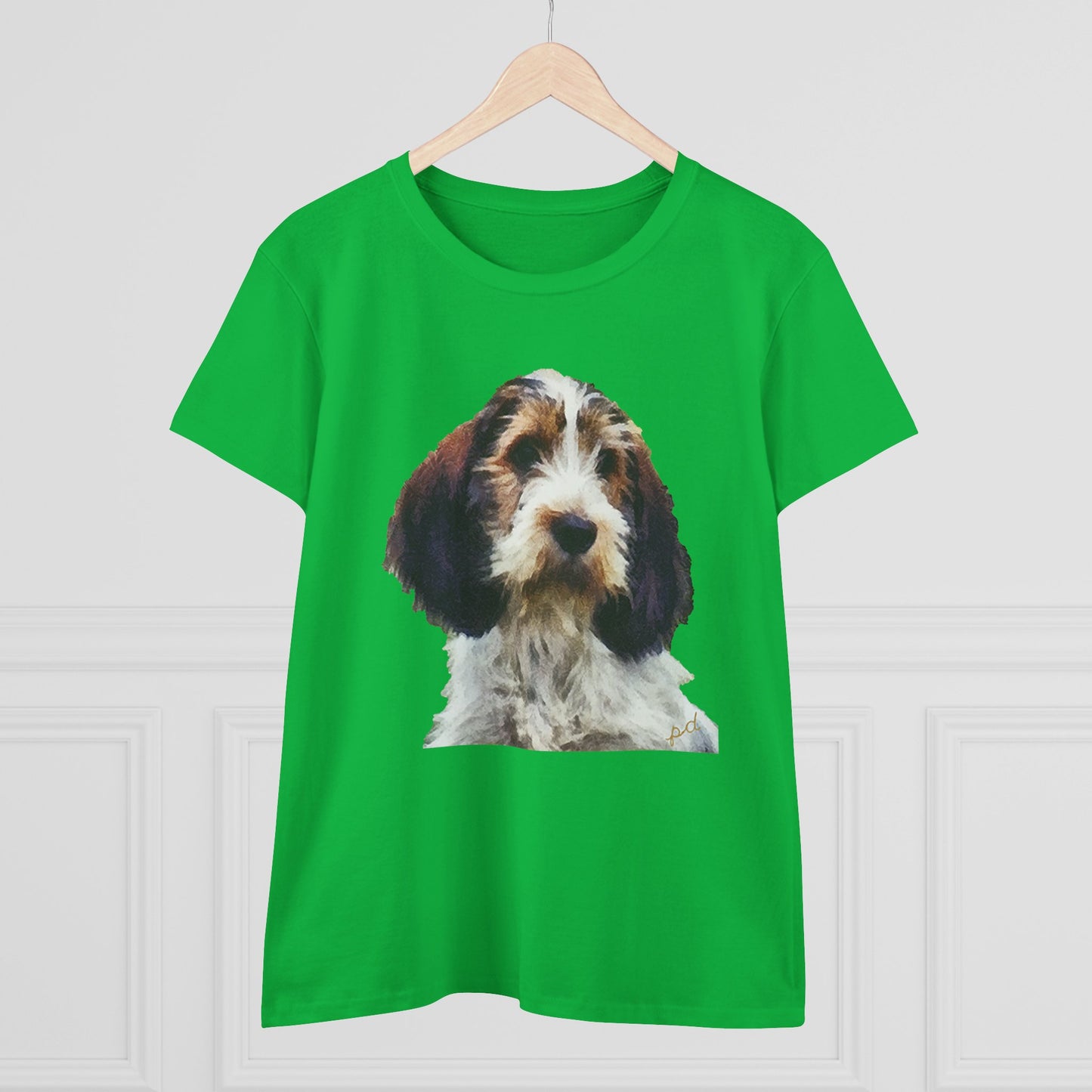 Petit Basset Griffon Vendeen Women's Midweight Cotton Tee