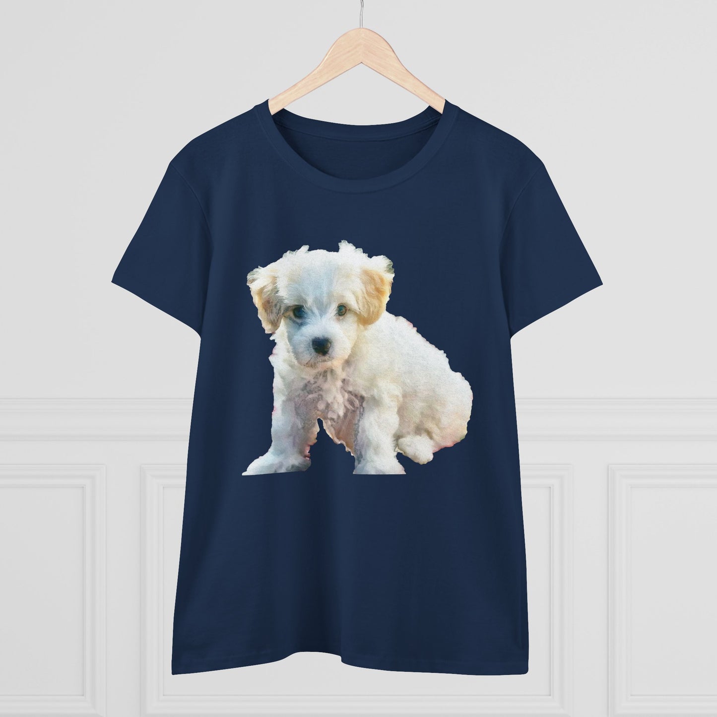 Bichon Frise Women's Midweight Cotton Tee