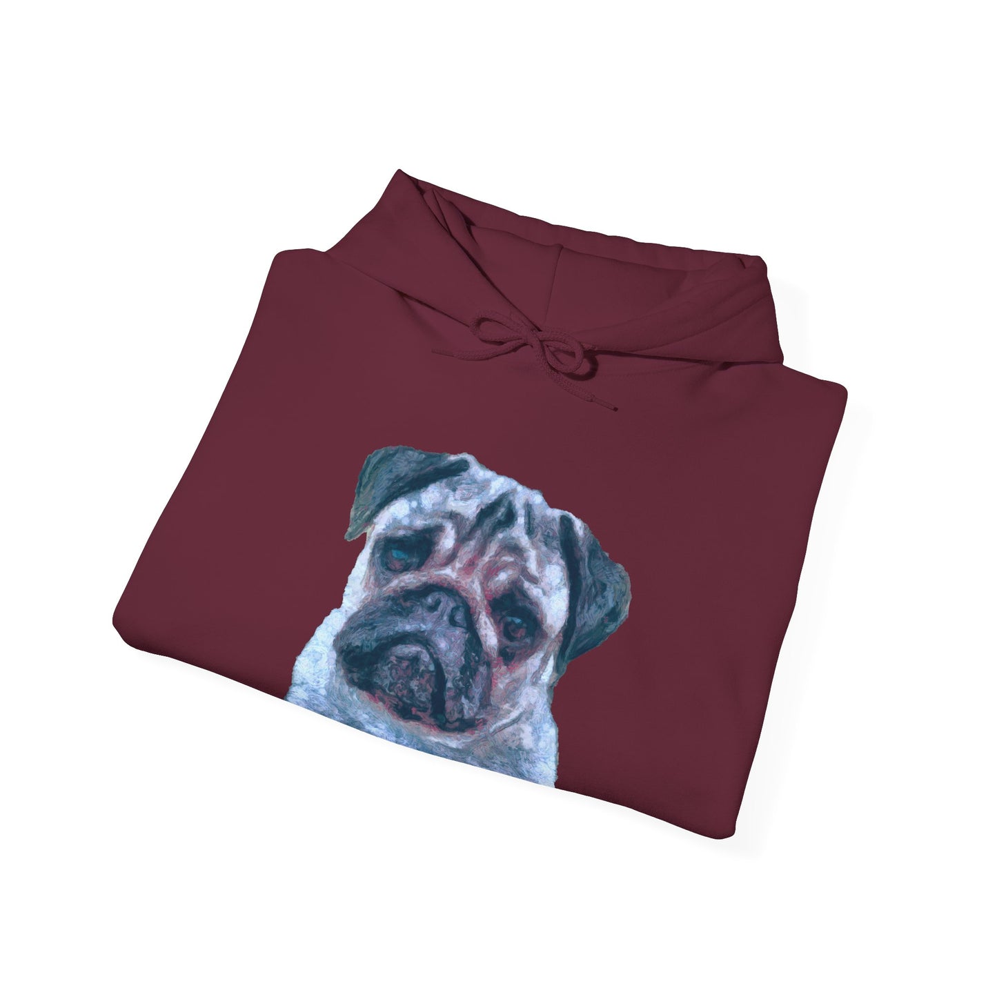 Pug 'Pompey' Unisex 50/50 Hoodie - The Ultimate Snuggle Companion