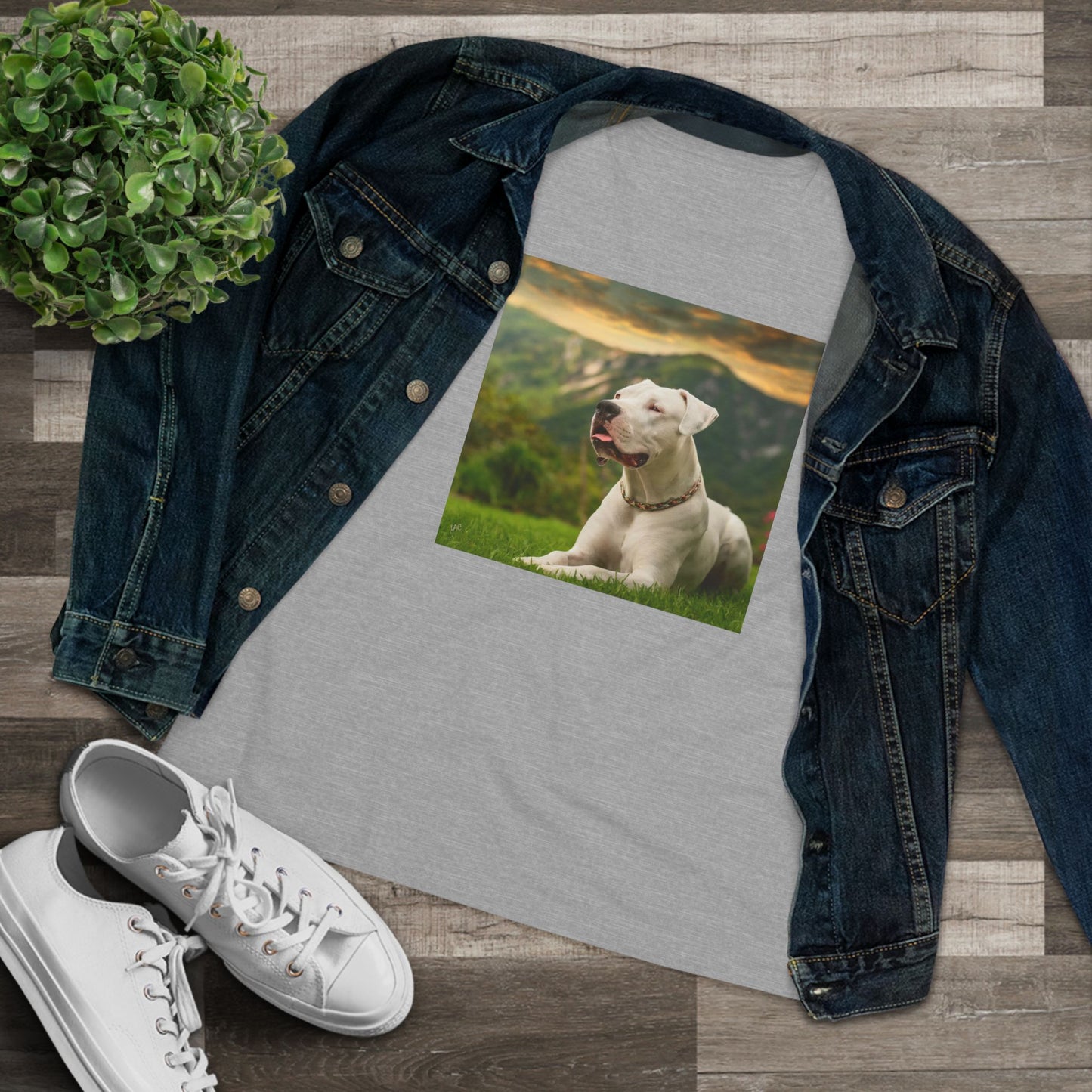 Dogo Argentino Women's Relaxed Fit Cotton Tee