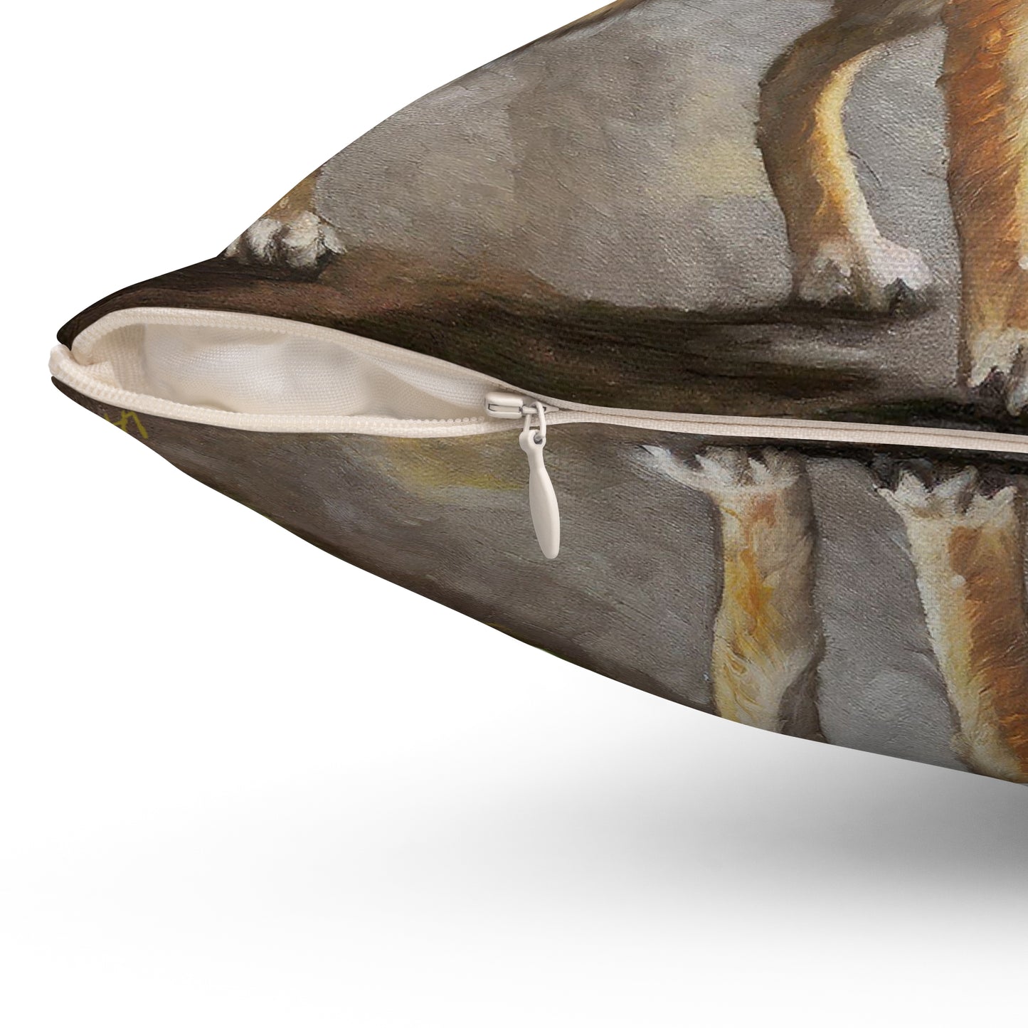 Czechoslovakian Vlcak 'Wolfdog' - Spun Polyester Throw Pillow