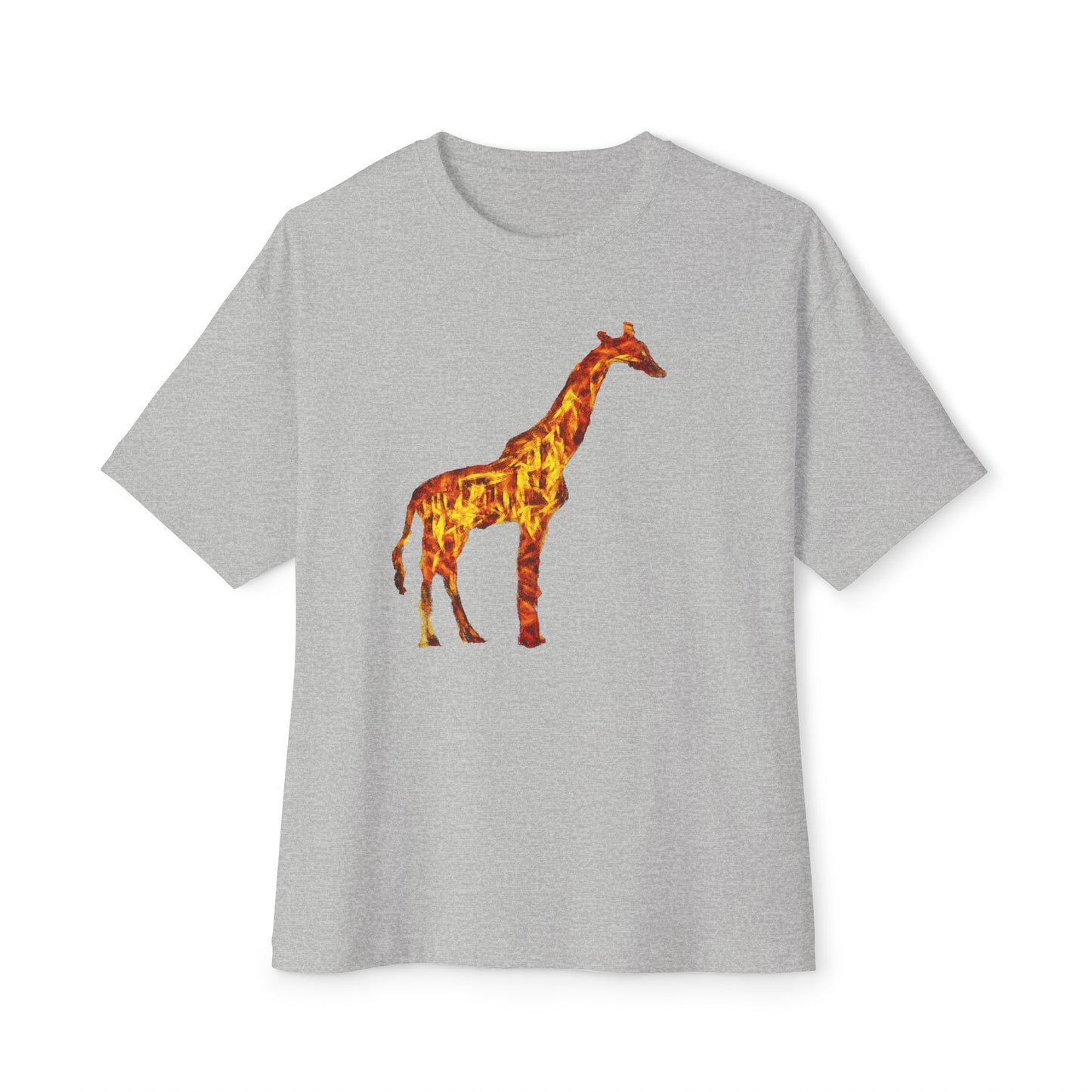 Giraffe Unisex Oversized Ringspun Cotton Boxy T-Shirt
