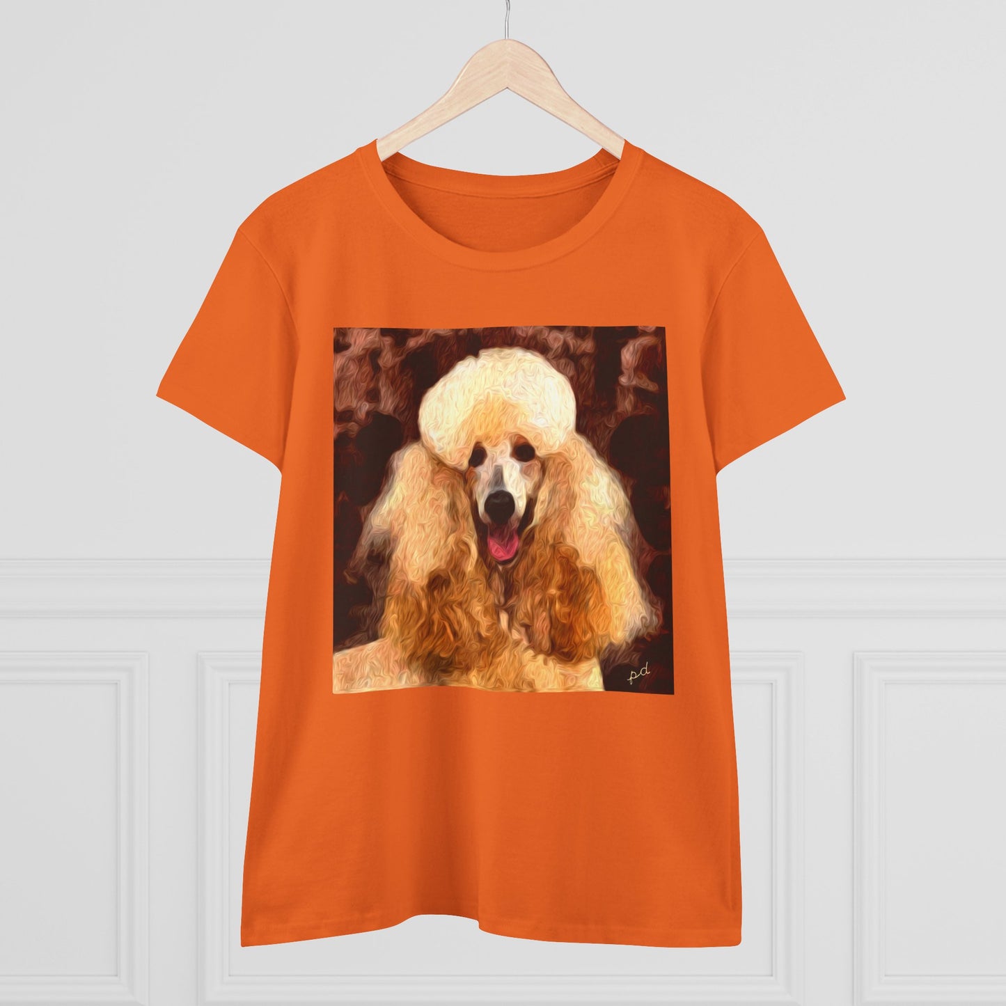 Poodle Women's Midweight Cotton Tee