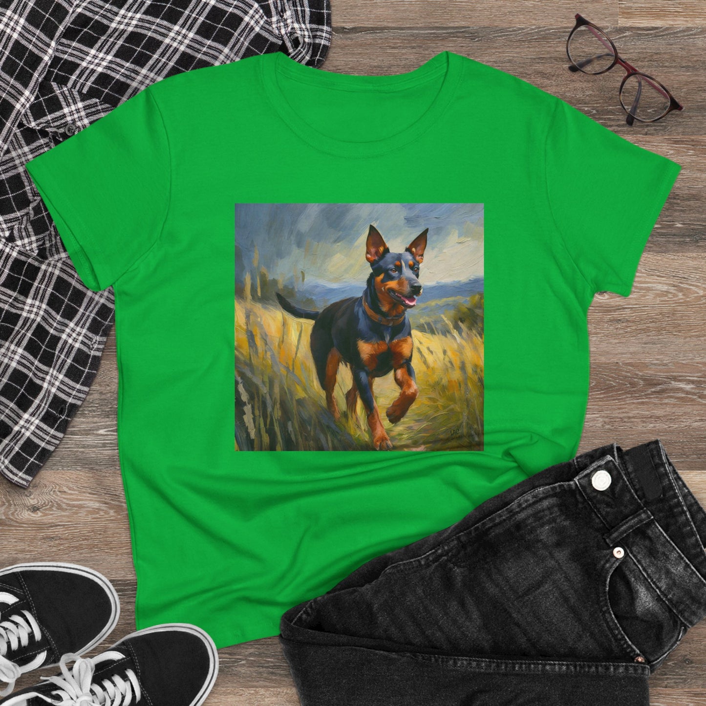 Lancashire Heeler Women's Midweight Cotton Tee