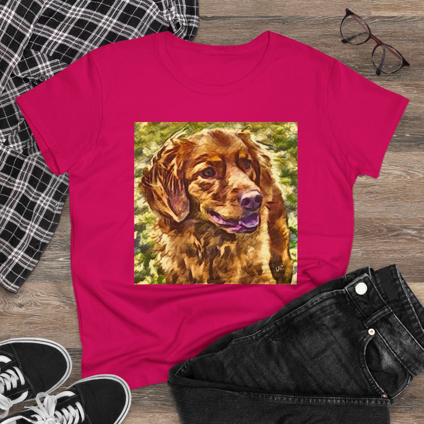 Nova Scotia Duck Tolling Retriever Women's Midweight Cotton Tee
