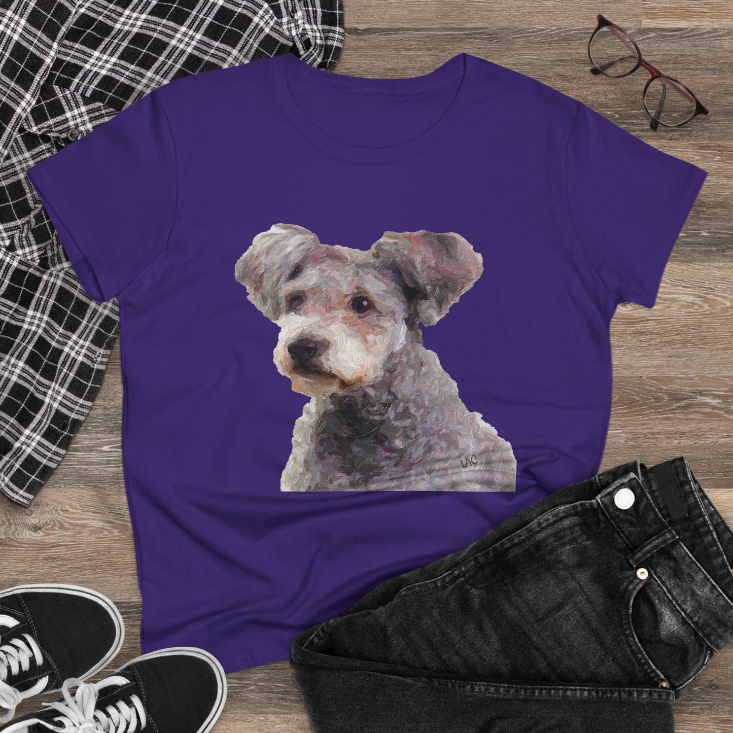 Hungarian Pumi Women's Midweight Cotton Tee