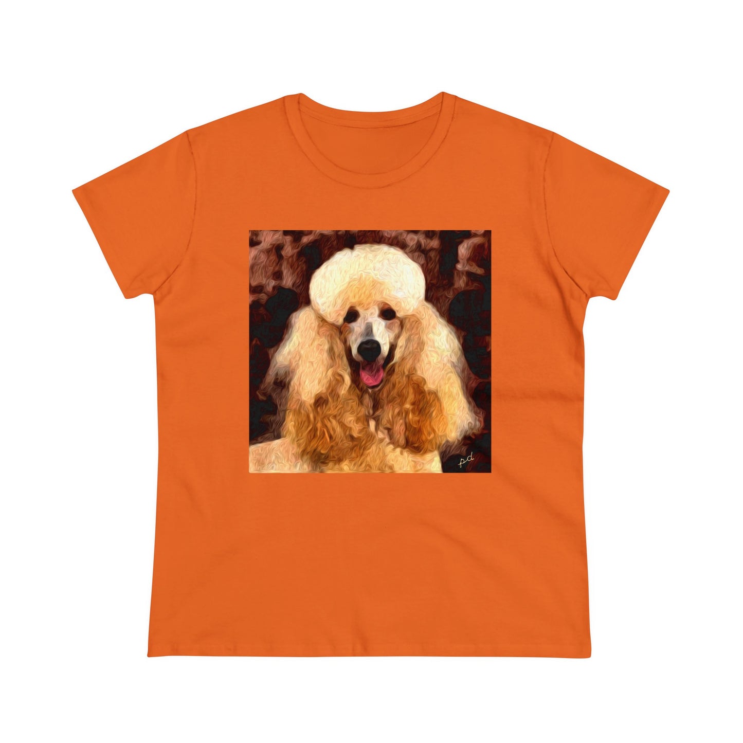 Poodle Women's Midweight Cotton Tee