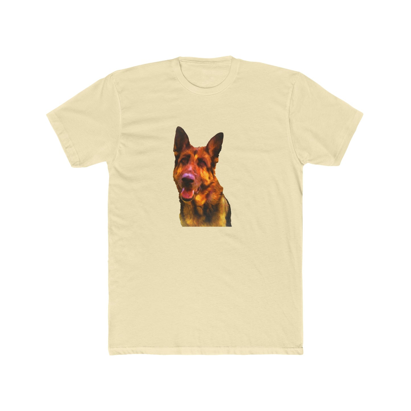 German Shepherd 'Bayli' Men's Fitted Cotton Crew Tee