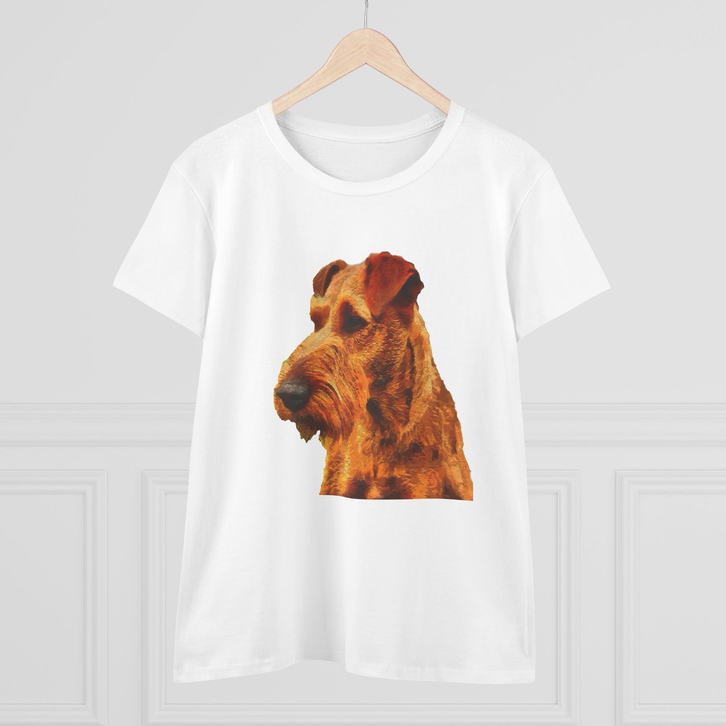 Irish Terrier 'Jocko' Women's Midweight Cotton Tee
